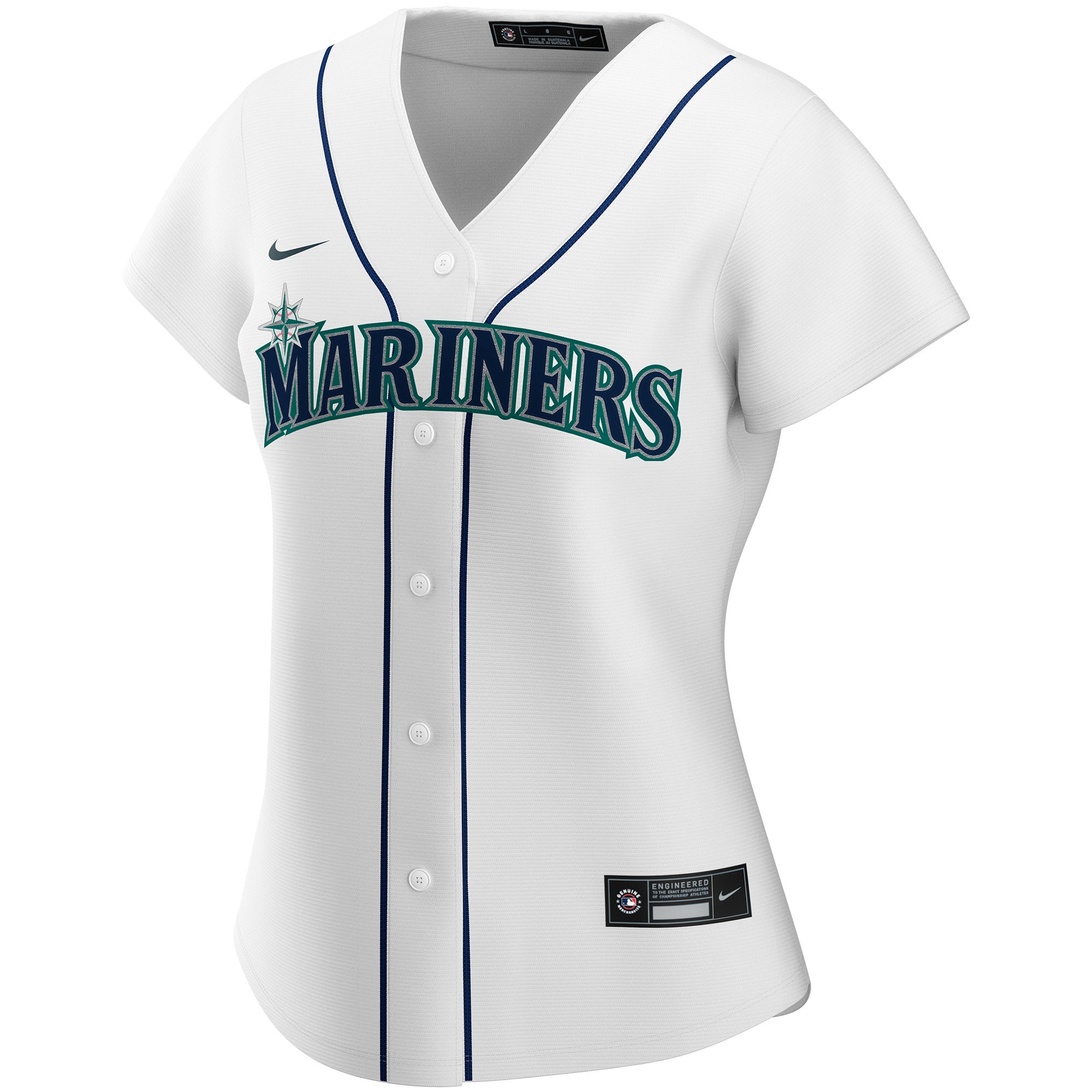 Seattle Mariners Nike Women’s Home Replica Custom Jersey – White