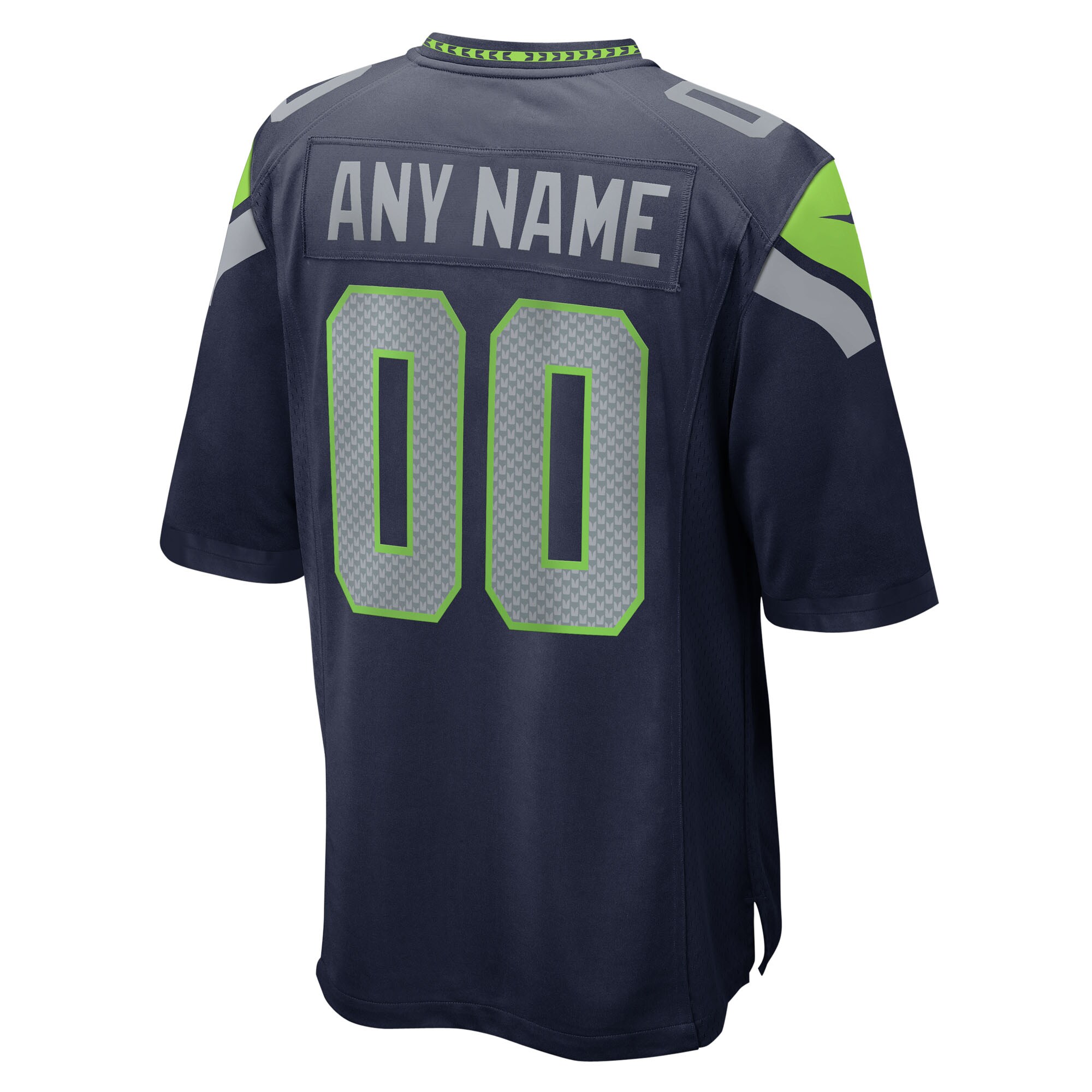 Seattle Seahawks Nike 50th Season Team Custom Game Jersey – College Navy Clowdercats