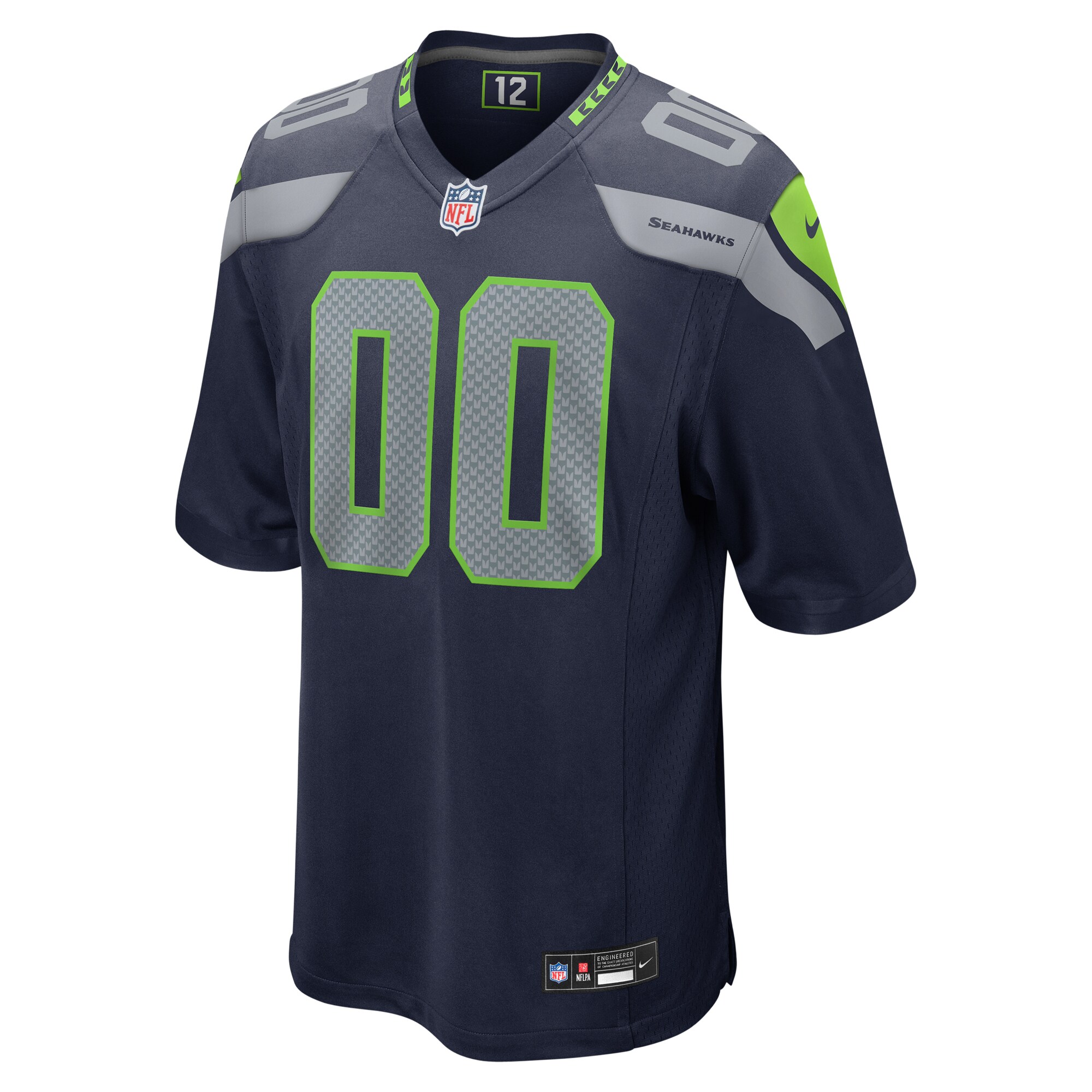 Seattle Seahawks Nike Custom Game Jersey – College Navy Clowdercats