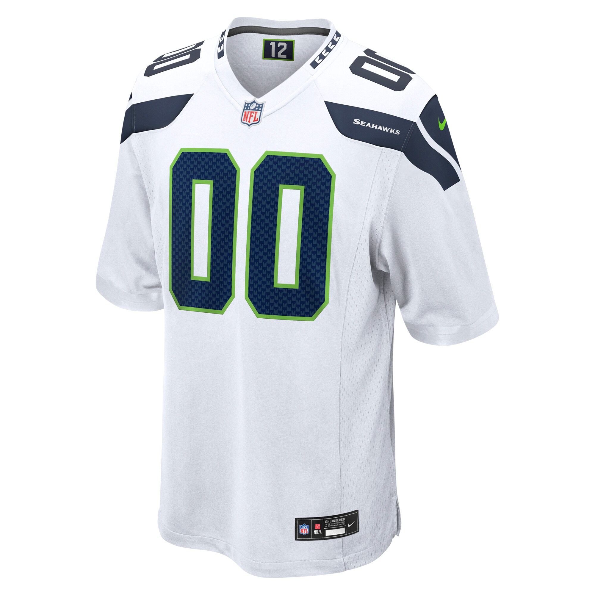 Seattle Seahawks Nike Custom Game Jersey – White Clowdercats