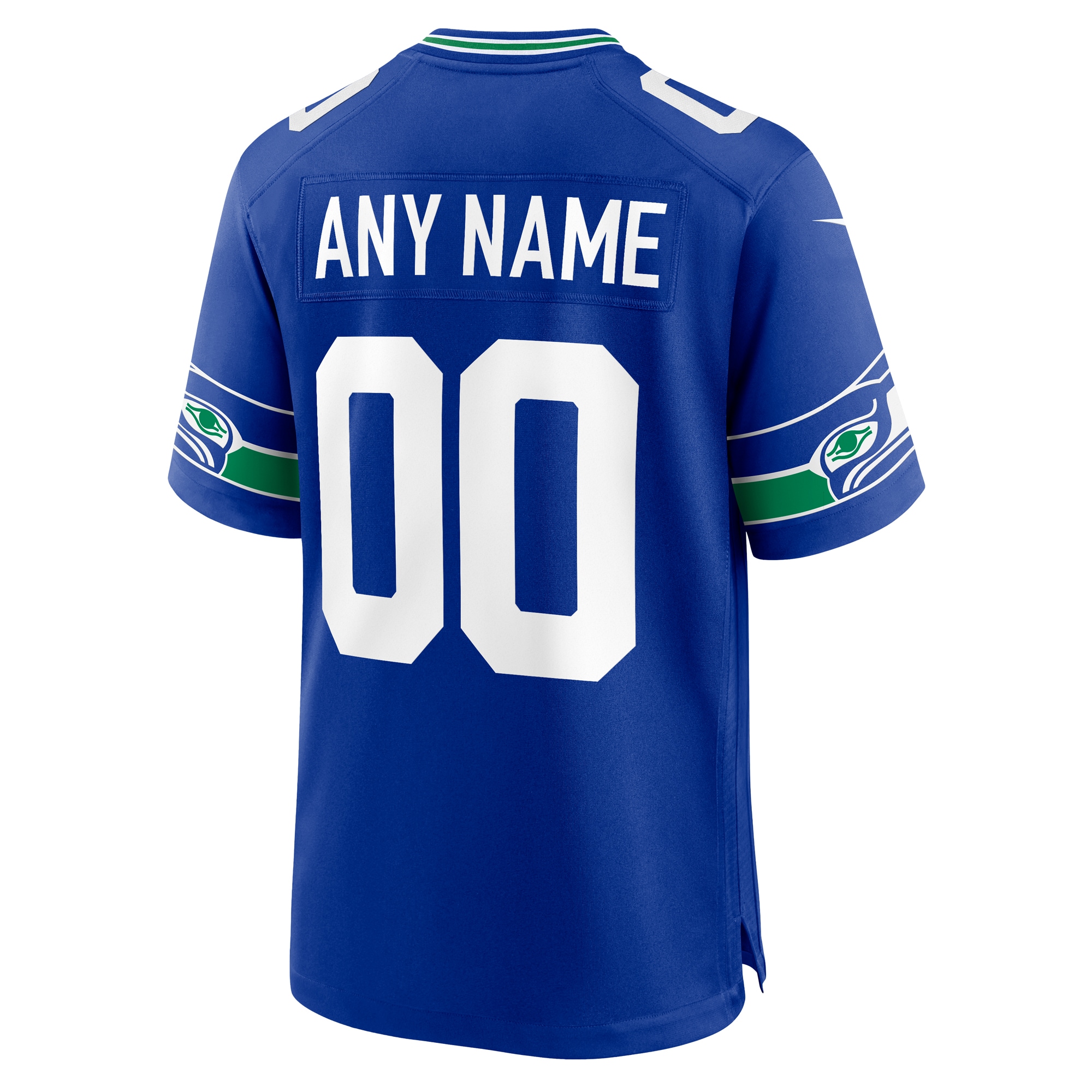 Seattle Seahawks Nike Throwback Custom Jersey – Royal Clowdercats