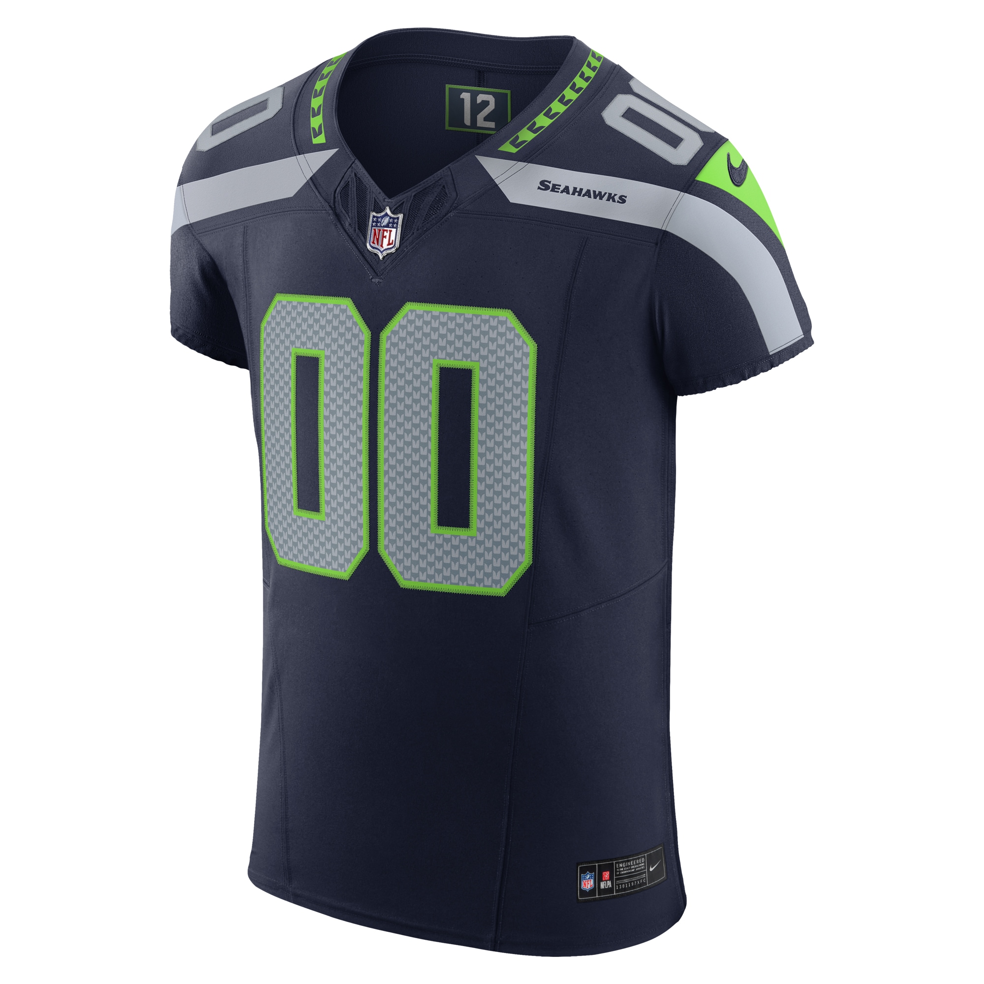 Seattle Seahawks Nike Vapor F.U.S.E. Elite Custom Jersey – College Navy Clowdercats
