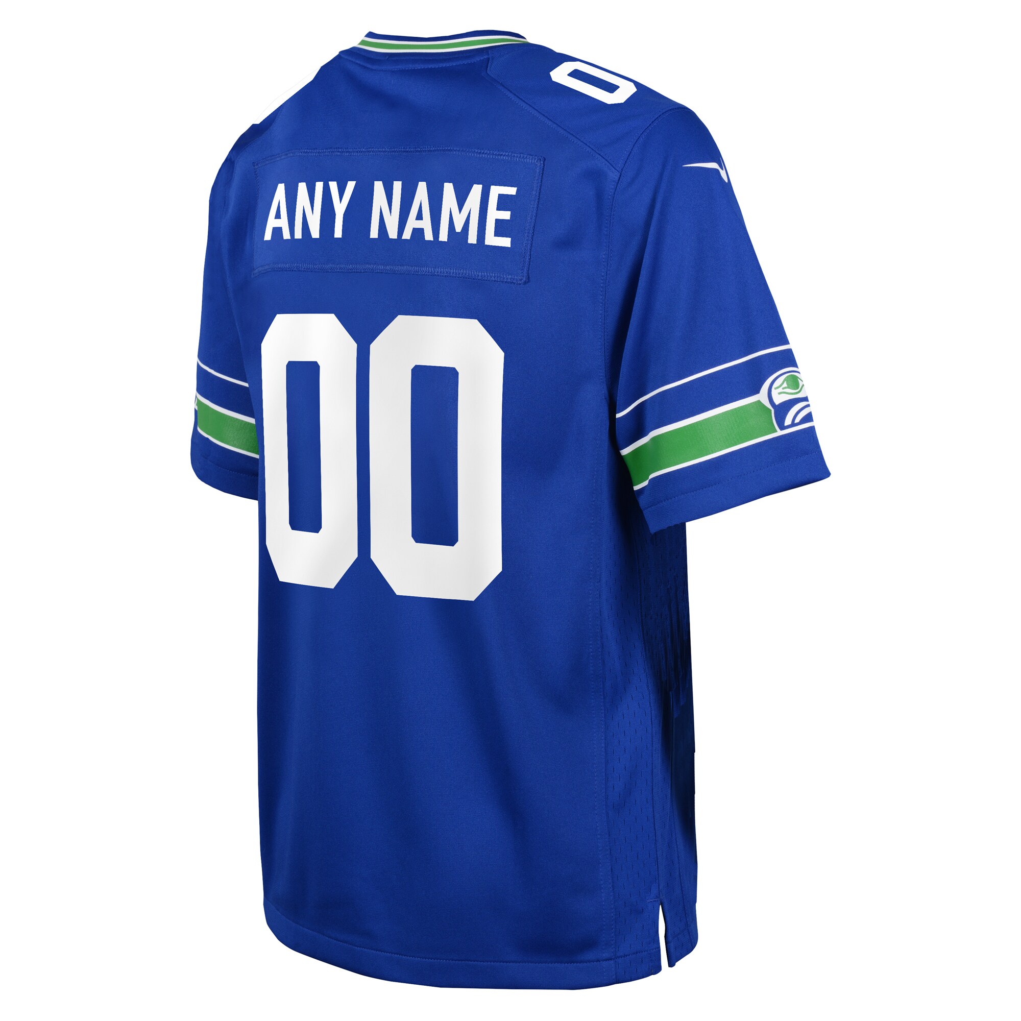 Seattle Seahawks Nike Youth Throwback Custom Jersey – Royal Clowdercats