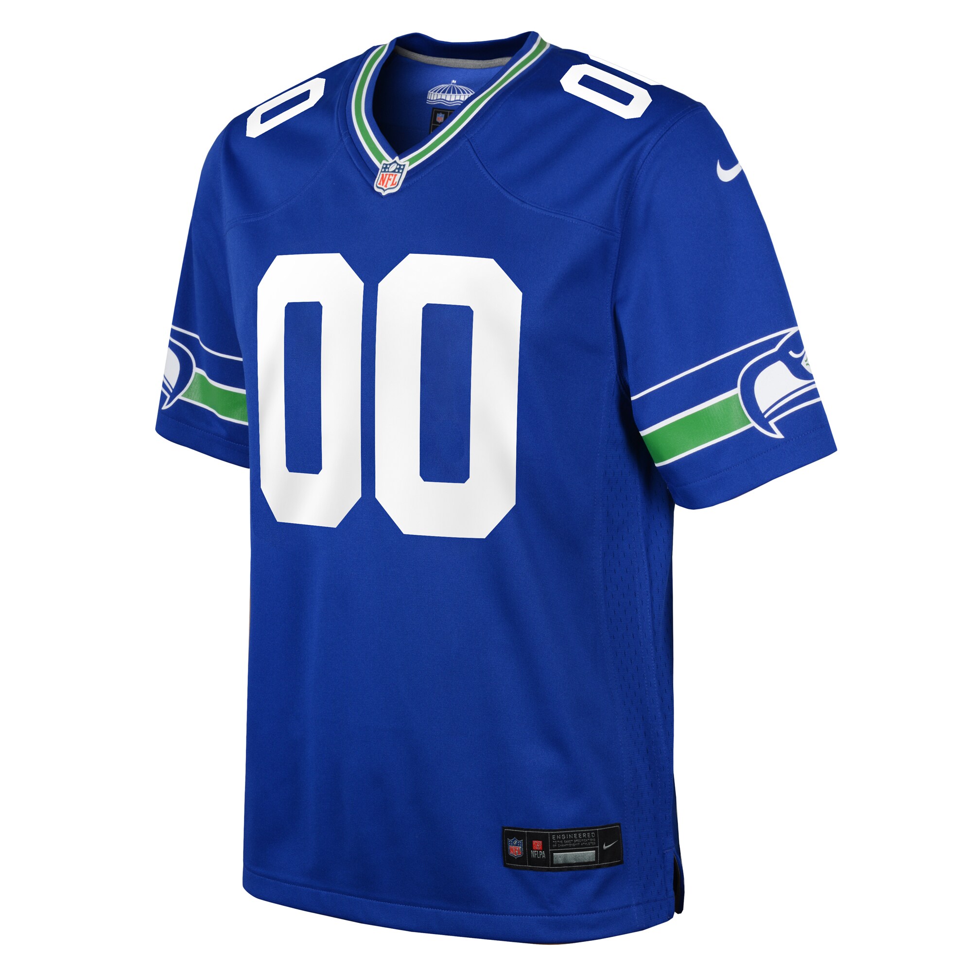 Seattle Seahawks Nike Youth Throwback Custom Jersey – Royal Clowdercats