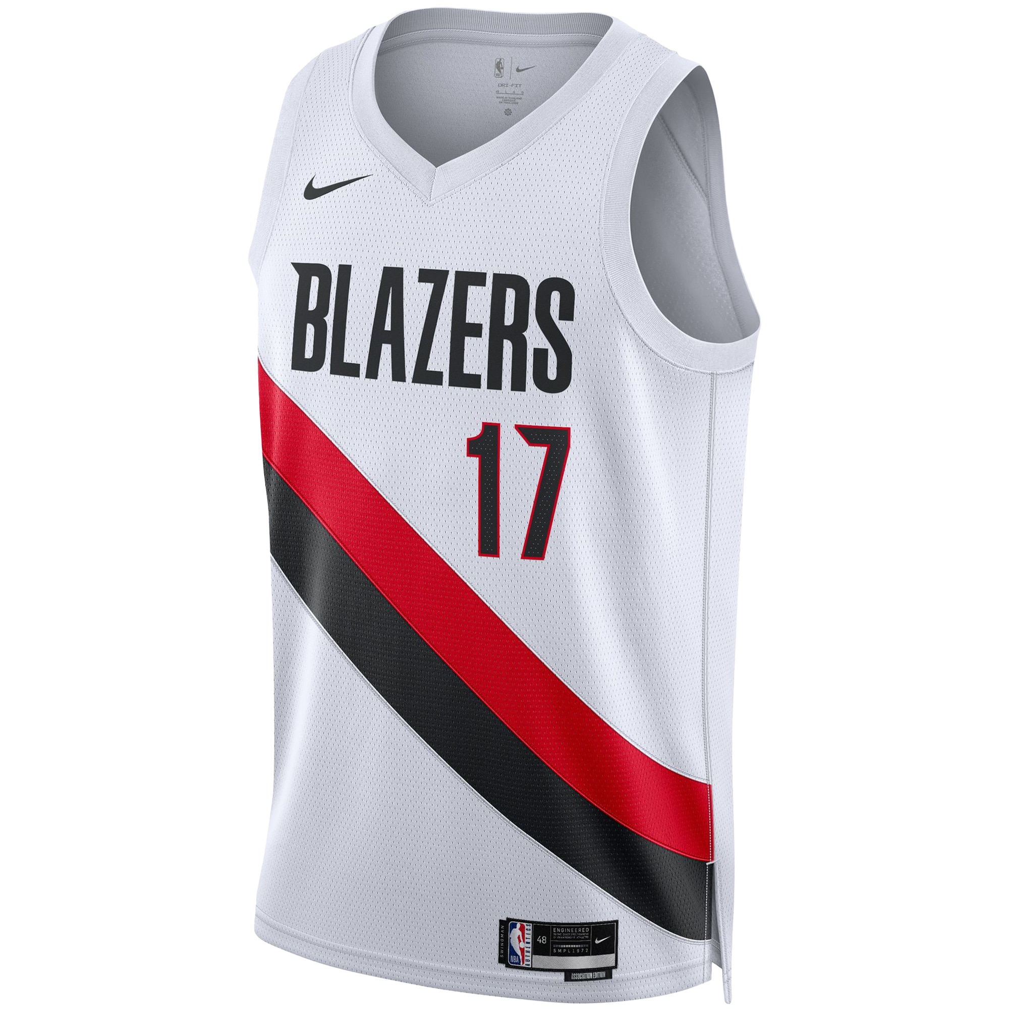 Shaedon Sharpe Portland Trail Blazers Nike Unisex Swingman Player Jersey – Association Edition – White Clowdercats