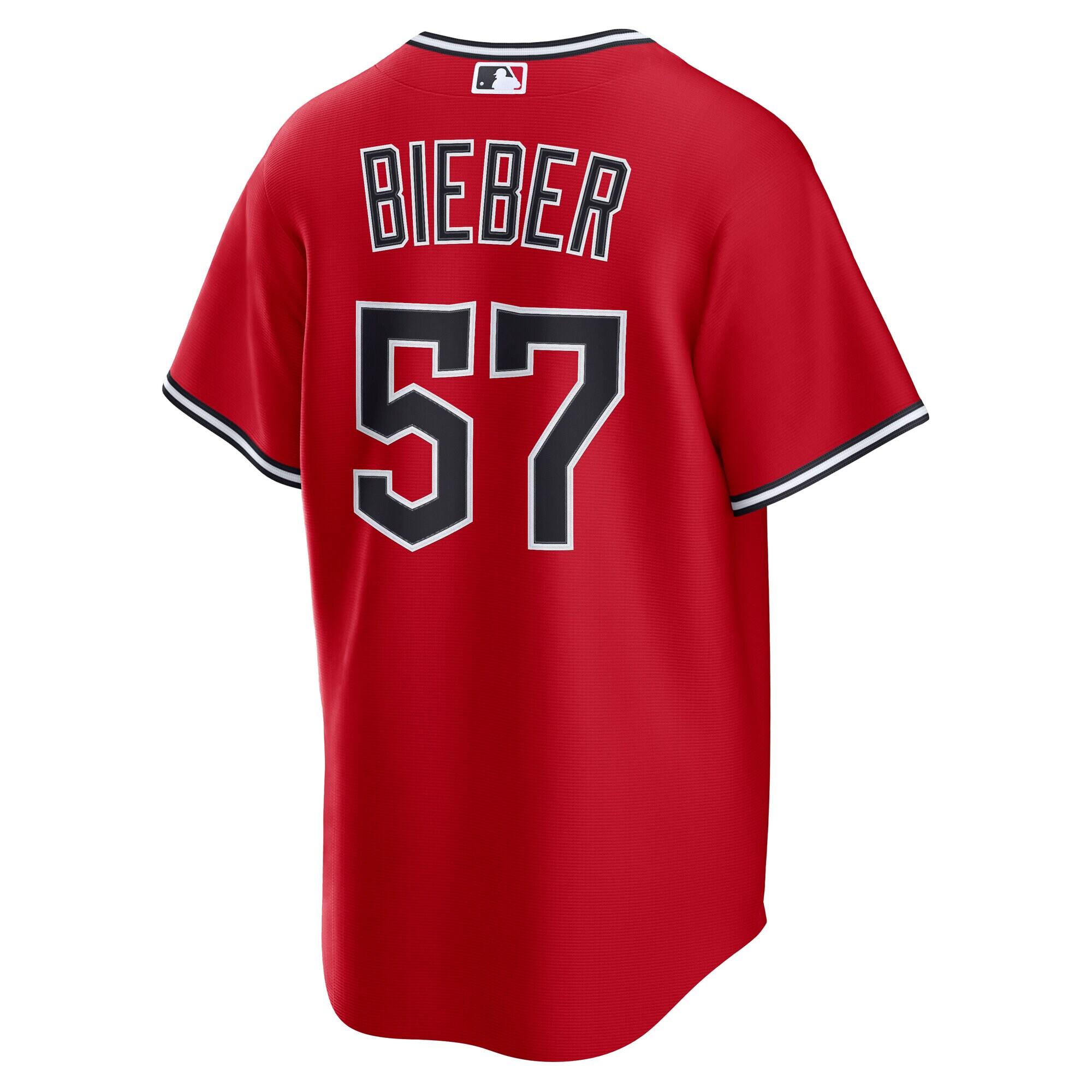 Shane Bieber Cleveland Guardians Nike Alternate 2 Replica Jersey – Red