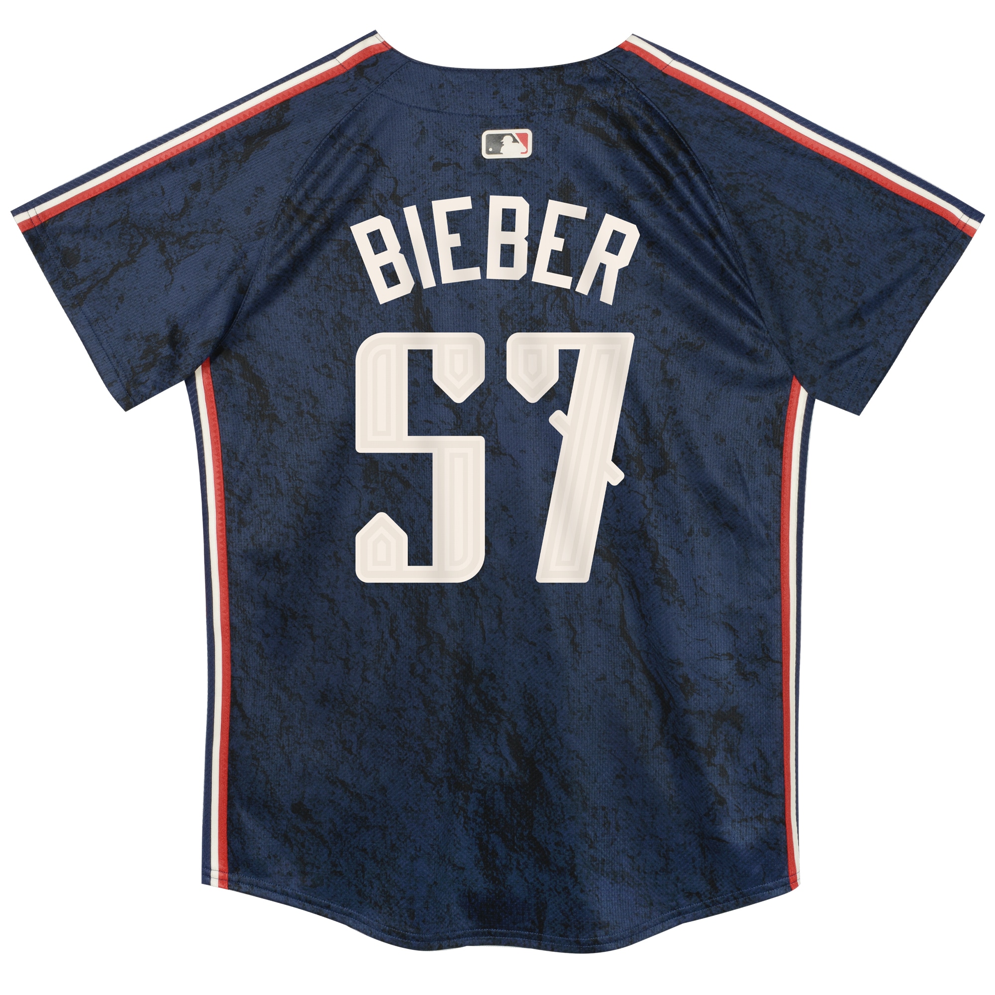 Shane Bieber Cleveland Guardians Nike Preschool 2024 City Connect Limited Jersey – Navy