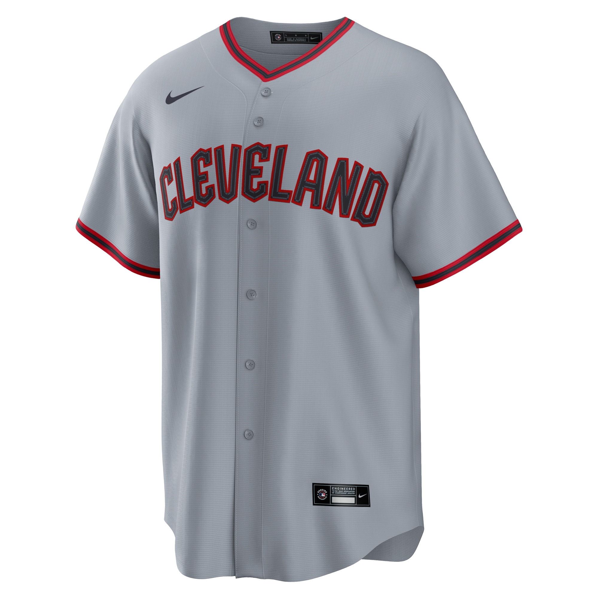 Shane Bieber Cleveland Guardians Nike Road Replica Jersey – Gray