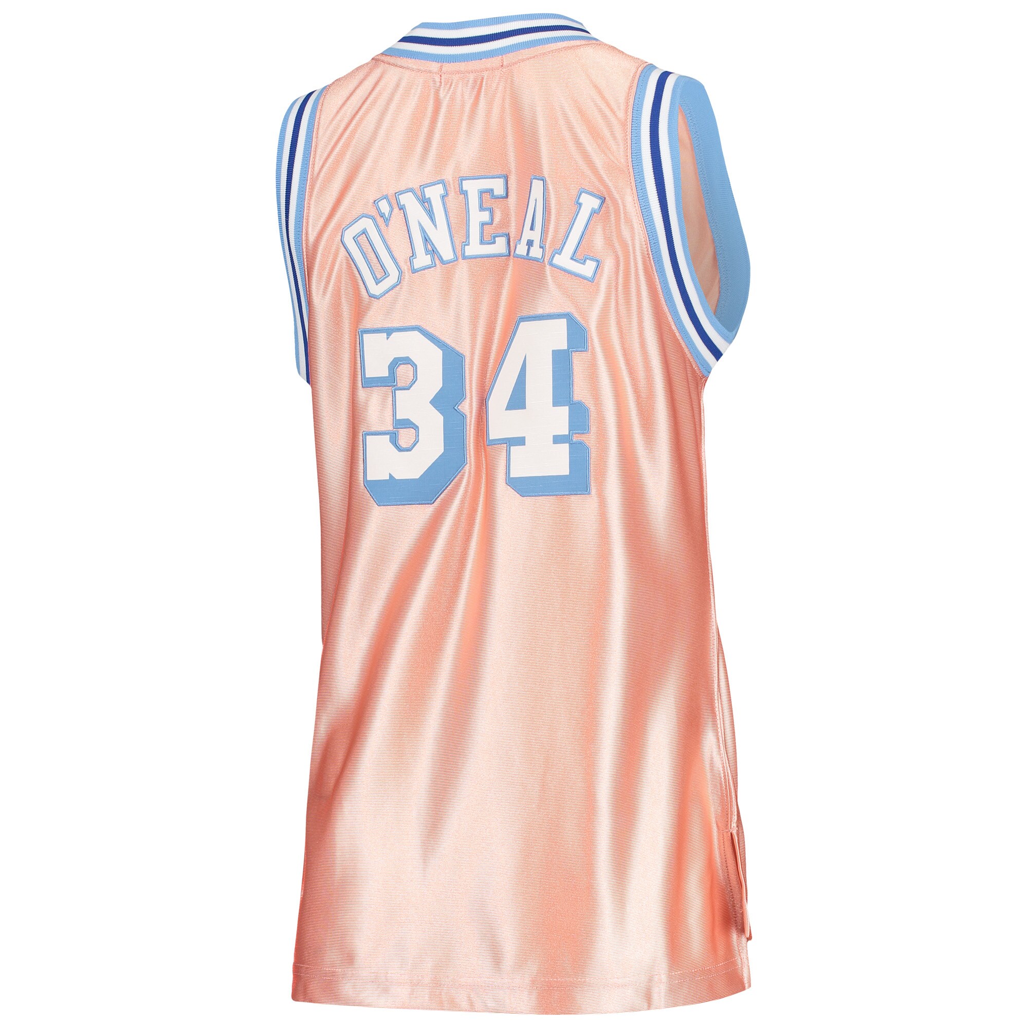 Shaquille O’Neal Los Angeles Lakers Mitchell & Ness Women’s 75th Anniversary Rose Gold 1996 Swingman Jersey – Pink Clowdercats