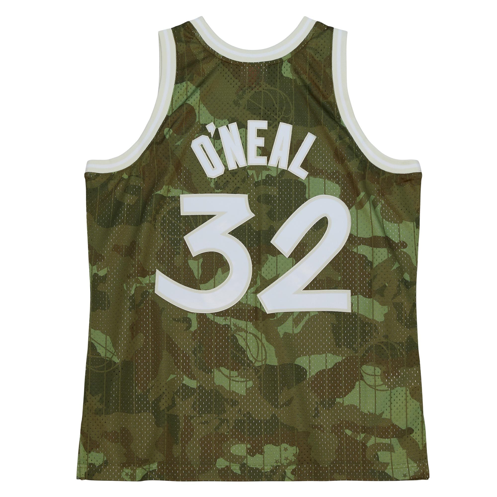 Shaquille O’Neal Orlando Magic Mitchell & Ness Hardwood Classics 1994/95 Ghost Green Swingman Jersey – Camo Clowdercats