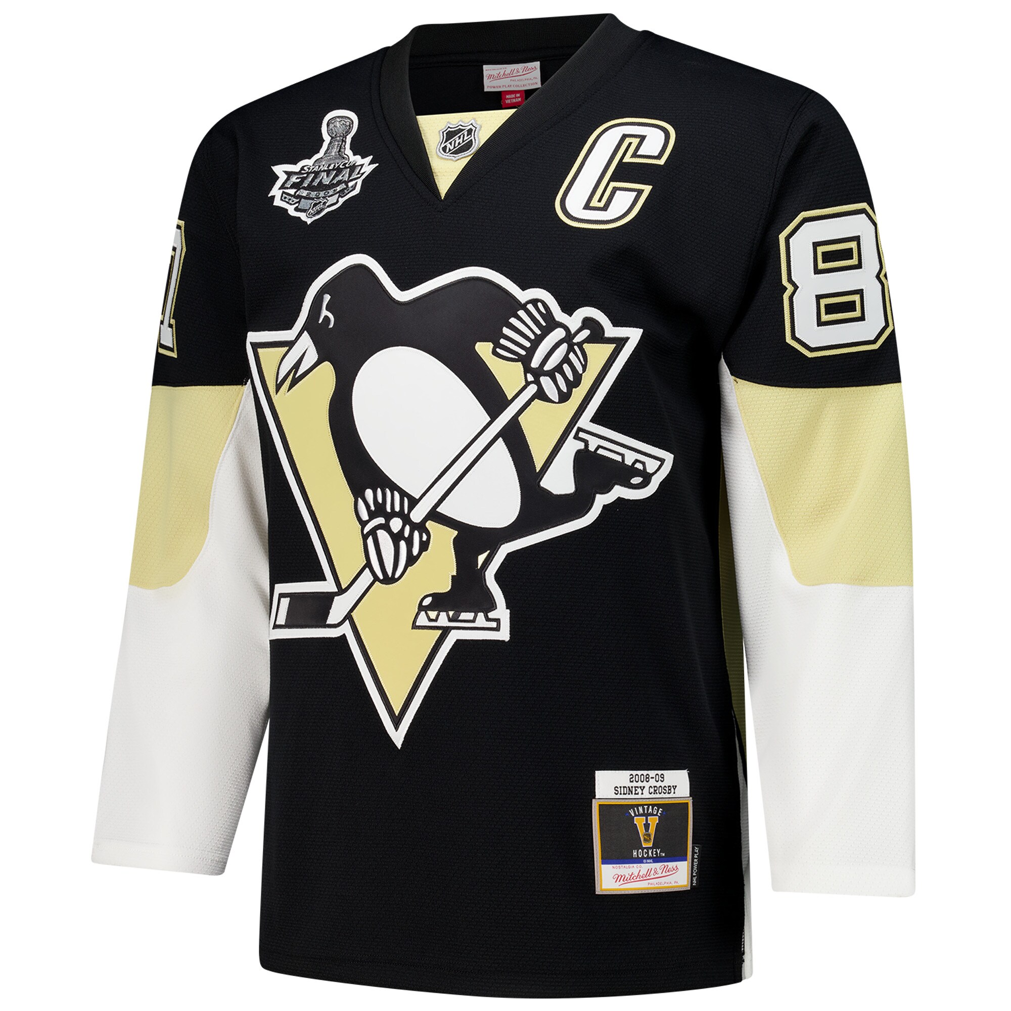 Sidney Crosby Pittsburgh Penguins 2008-09 Power Play Jersey – Black Clowdercats