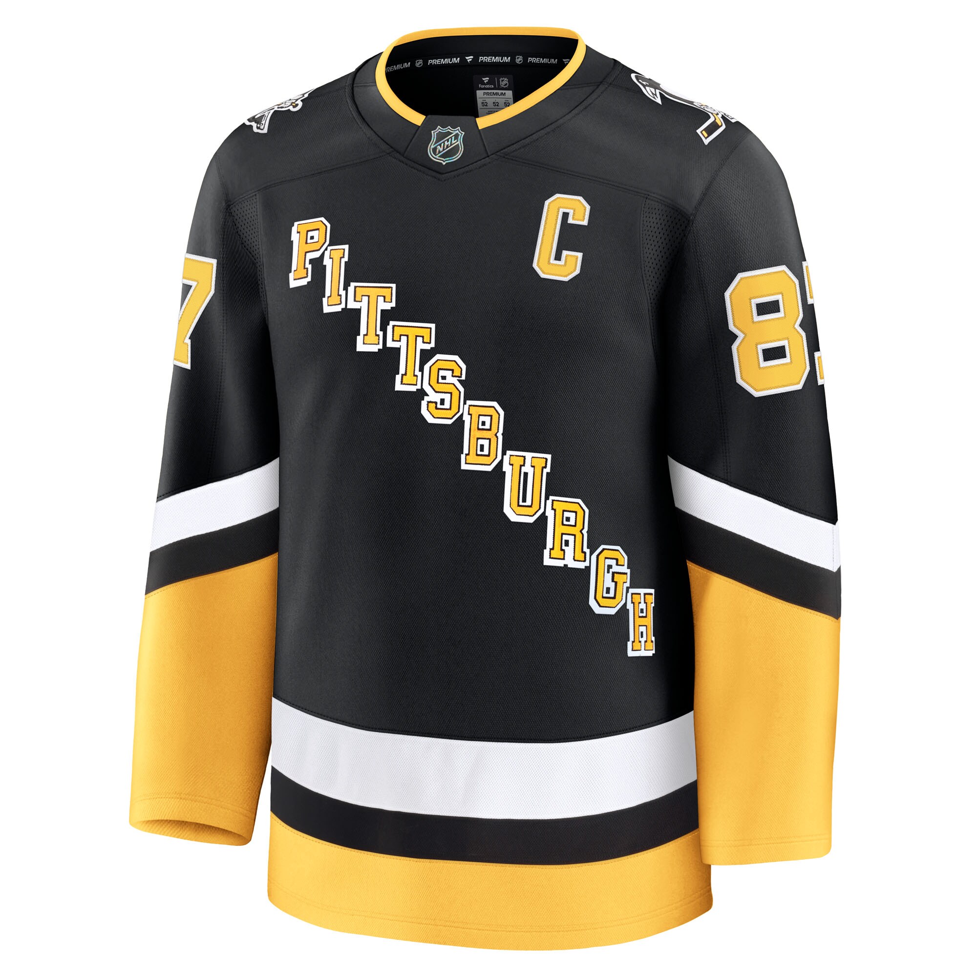 Sidney Crosby Pittsburgh Penguins Fanatics Alternate Premium Jersey – Black Clowdercats