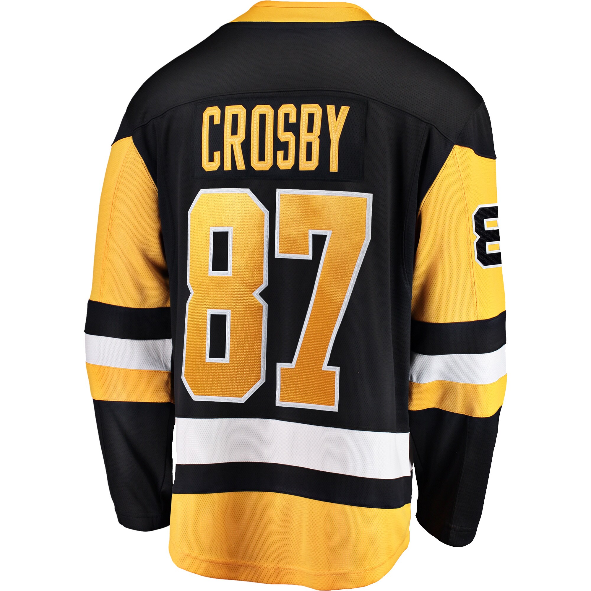 Sidney Crosby Pittsburgh Penguins Fanatics Captain Patch Home Breakaway Jersey – Black Clowdercats