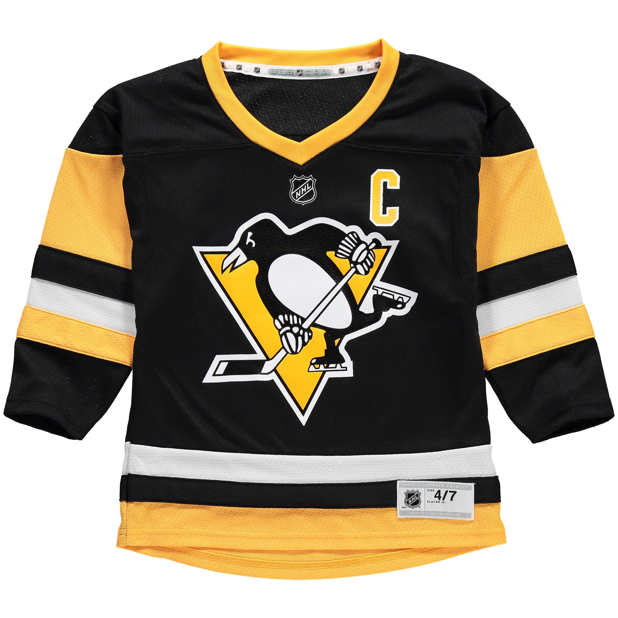 Sidney Crosby Pittsburgh Penguins Preschool Replica Player Jersey – Black Clowdercats