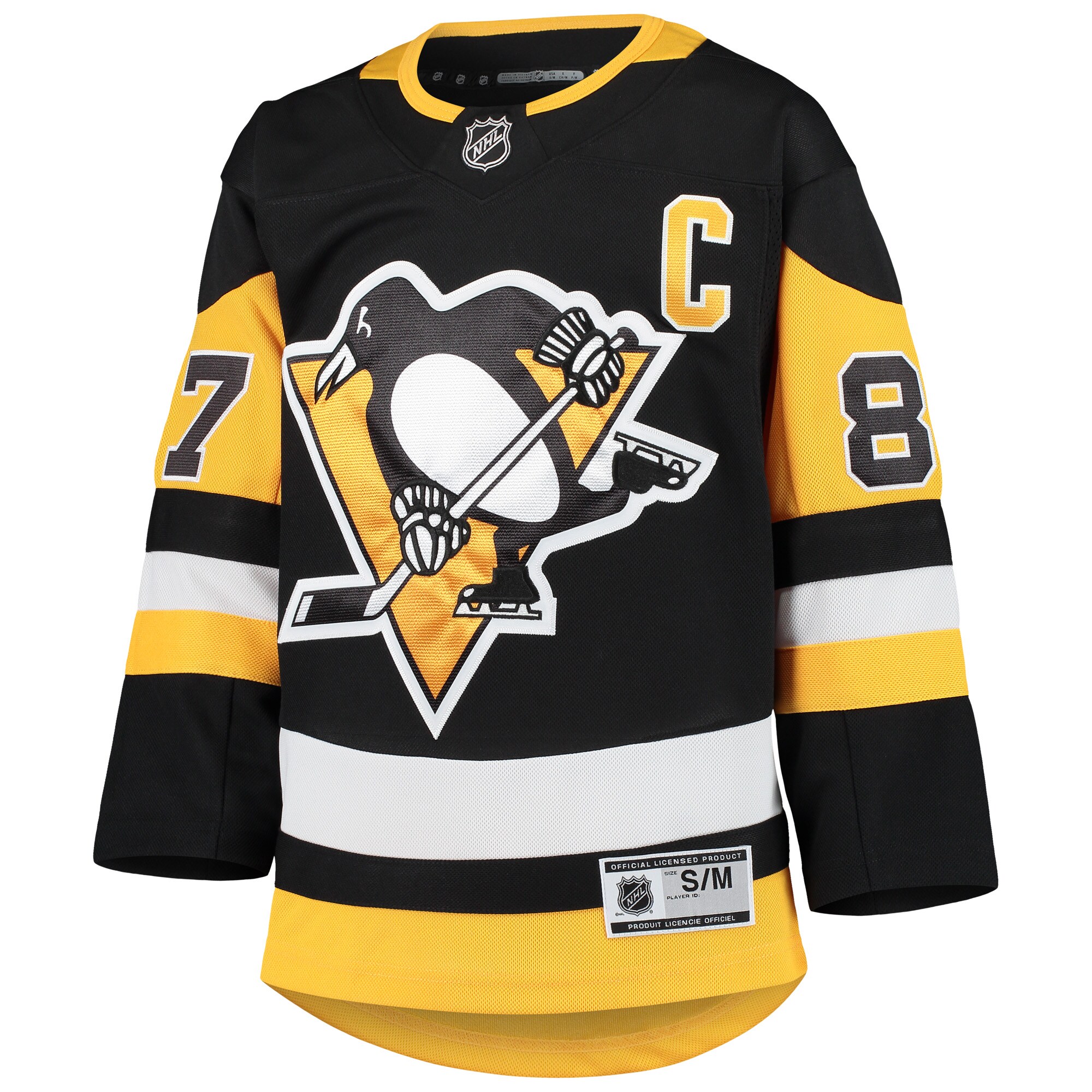 Sidney Crosby Pittsburgh Penguins Youth Premier Player Jersey – Black Clowdercats