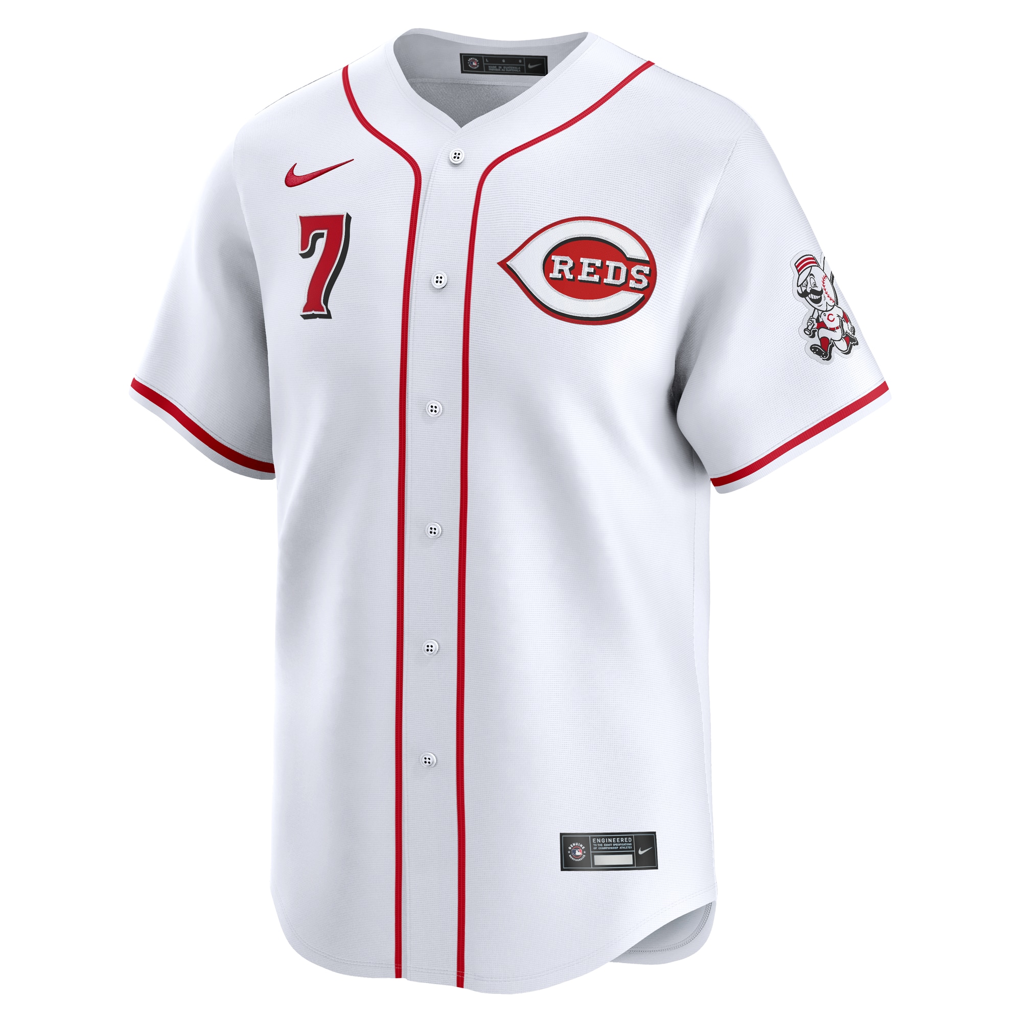 Spencer Steer Cincinnati Reds Nike Home Limited Player Jersey – White