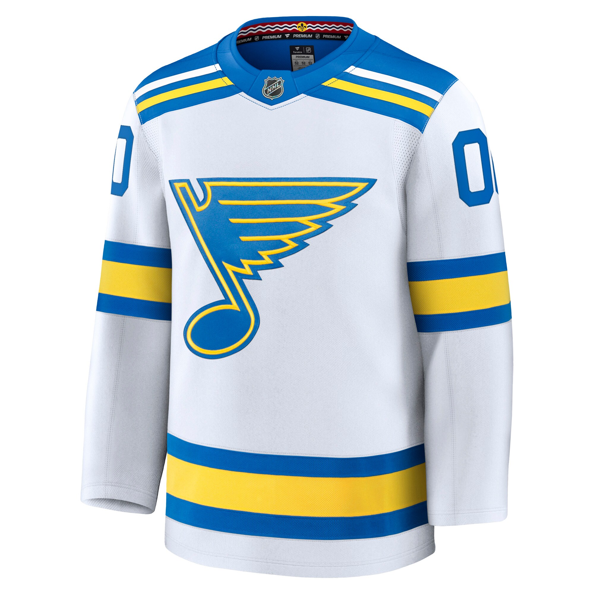 St. Louis Blues Fanatics Away Premium Custom Jersey – White Clowdercats