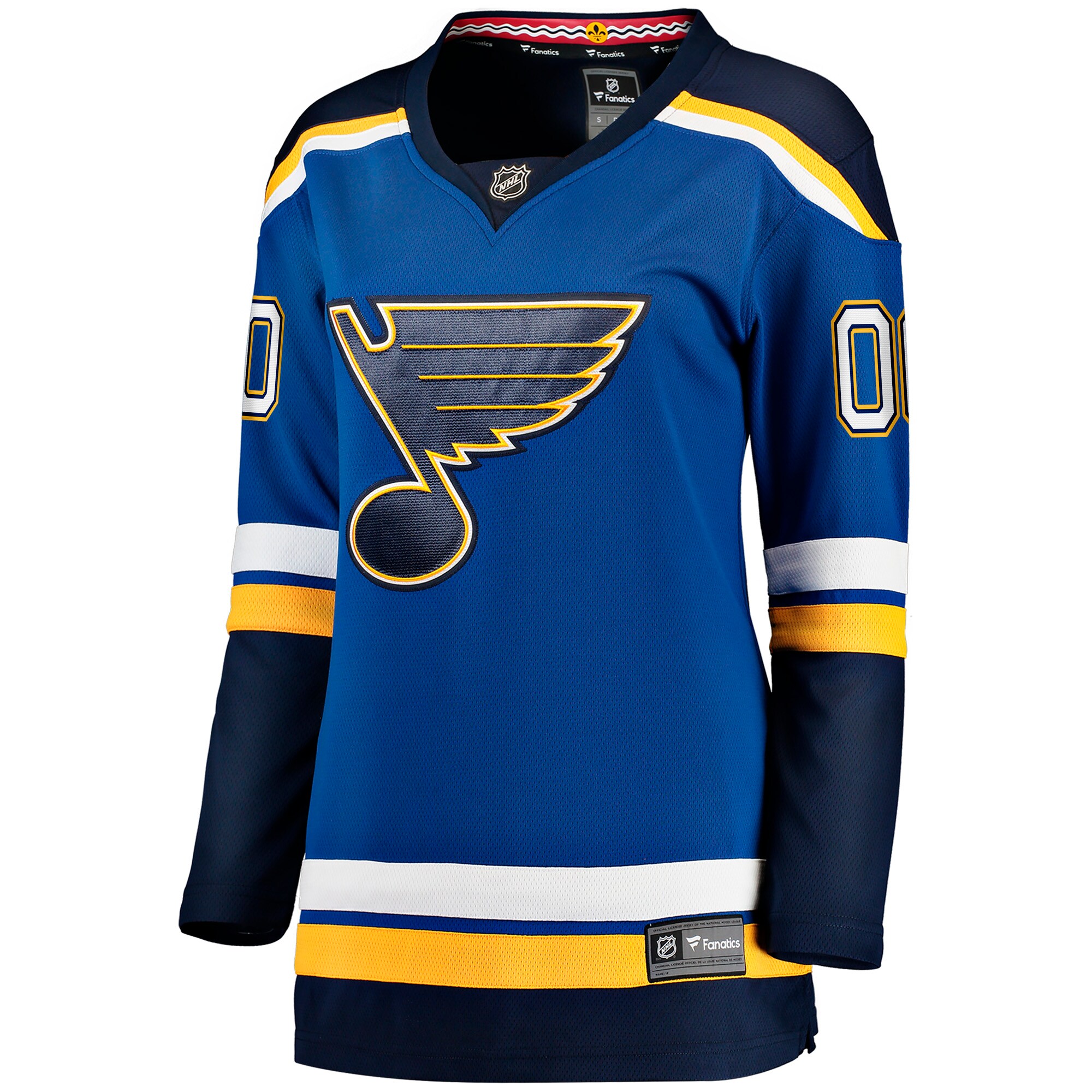 St. Louis Blues Fanatics Women’s Home Breakaway Custom Jersey – Blue Clowdercats