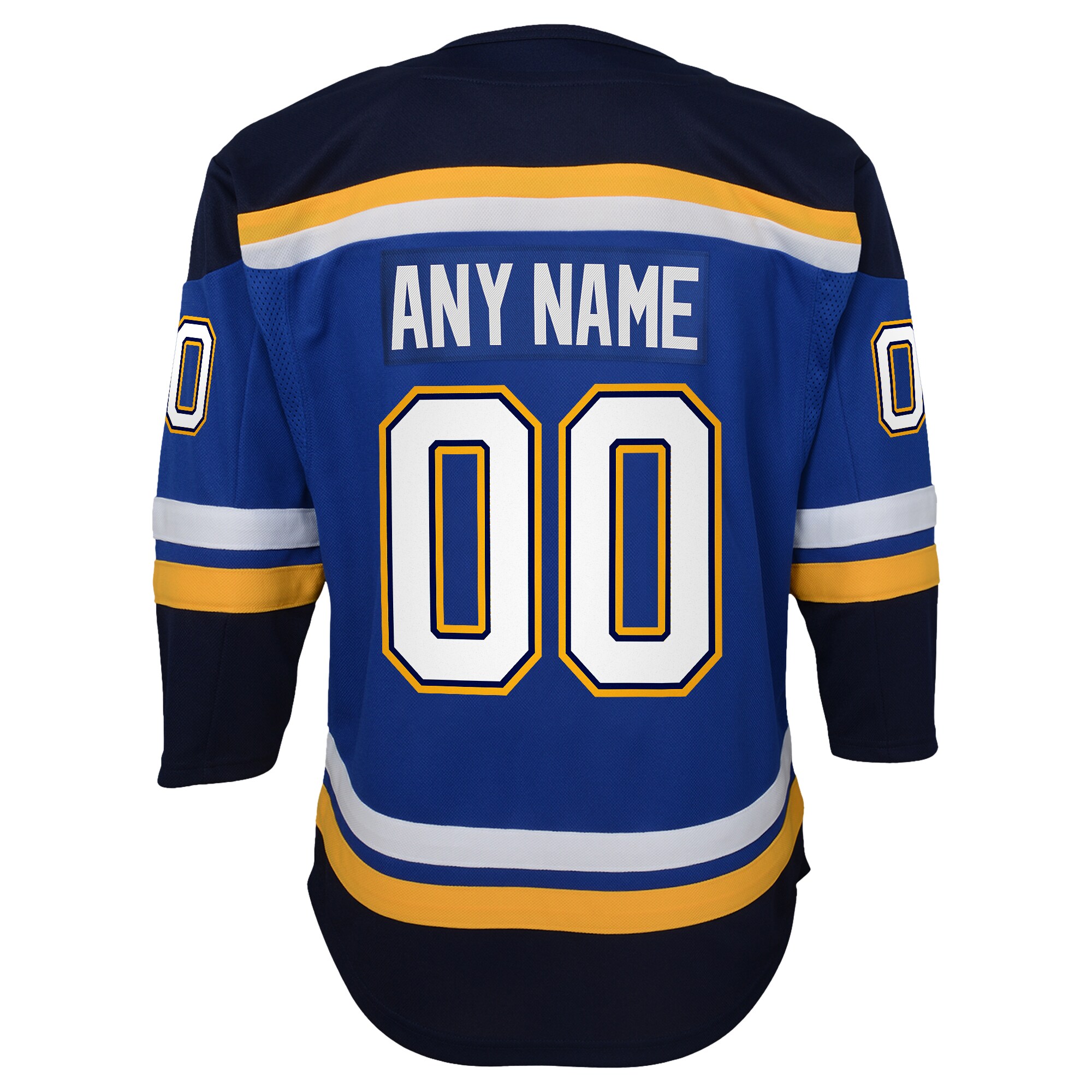 St. Louis Blues Youth Home Premier Custom Jersey – Blue Clowdercats