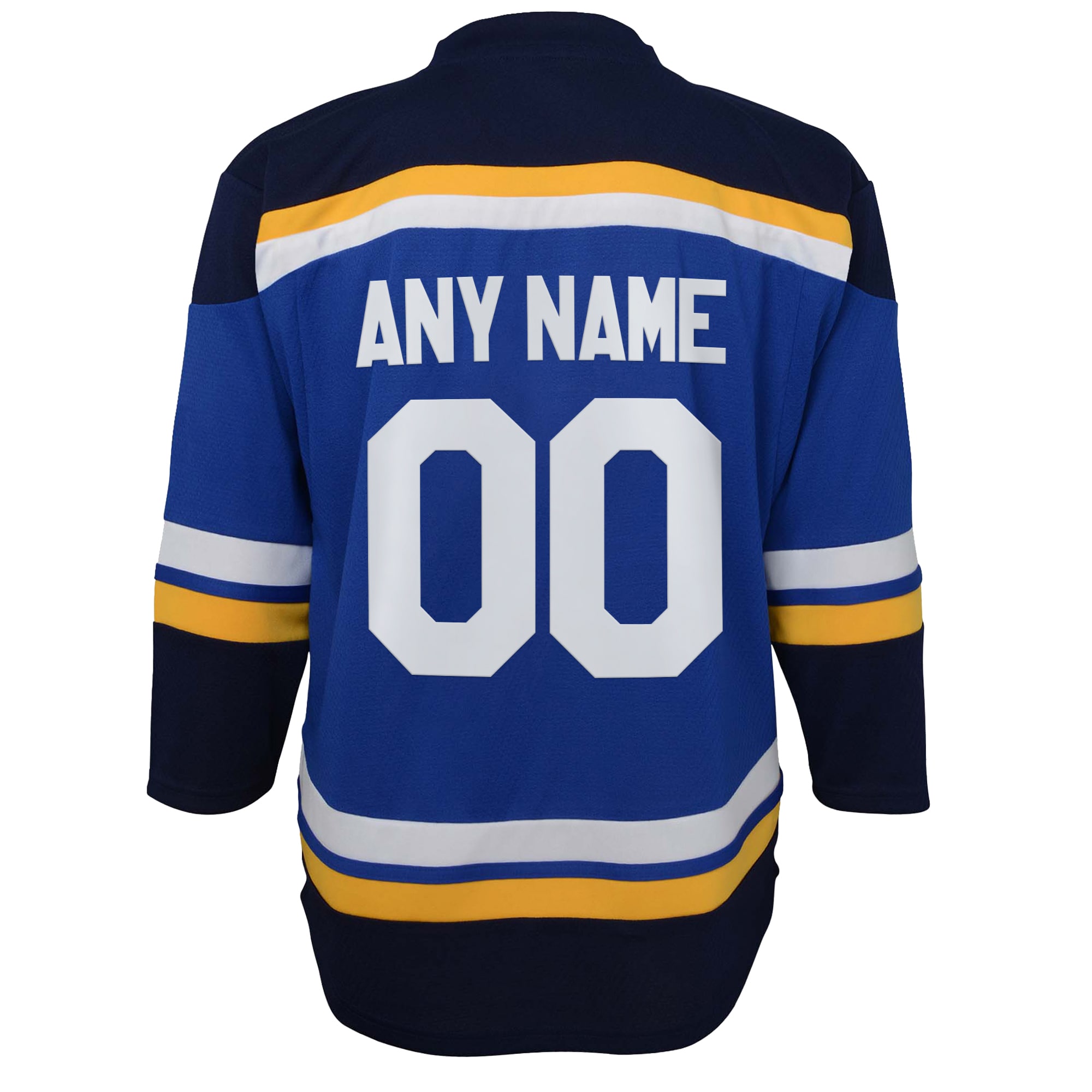 St. Louis Blues Youth Home Replica Custom Jersey – Blue Clowdercats