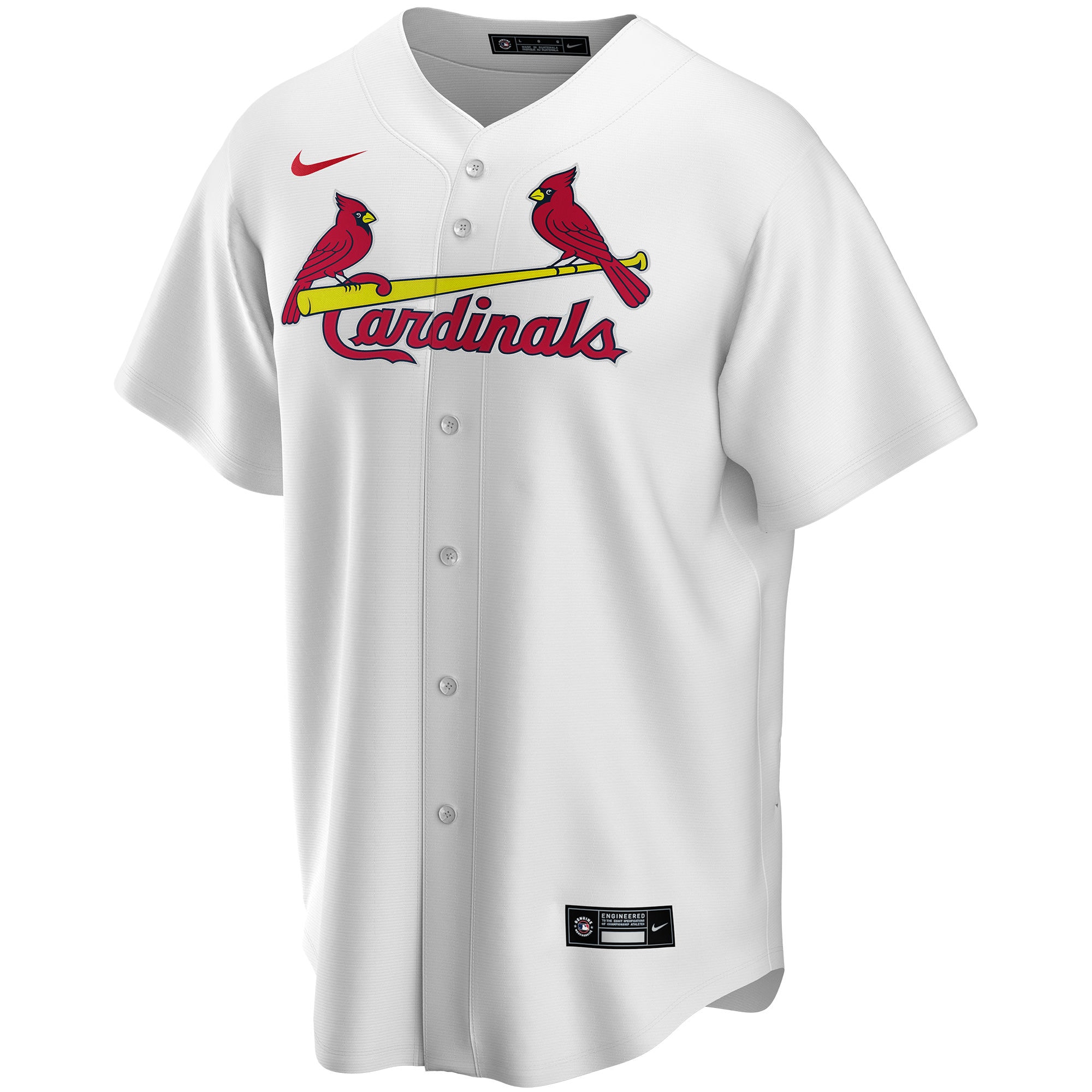 St. Louis Cardinals Nike Home Replica Custom Jersey – White
