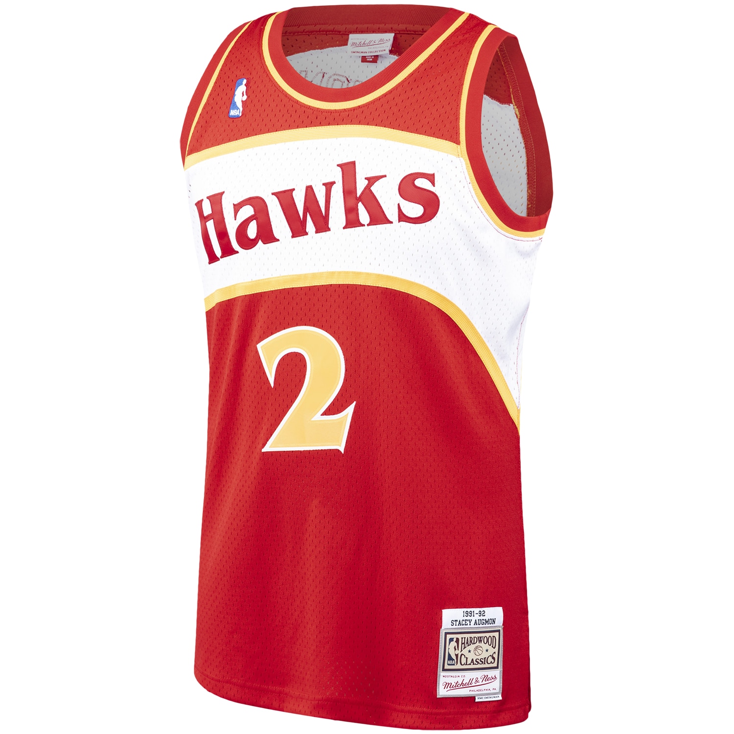 Stacey Augmon Atlanta Hawks Mitchell & Ness 1991/92 Hardwood Classics Swingman Jersey – Red Clowdercats