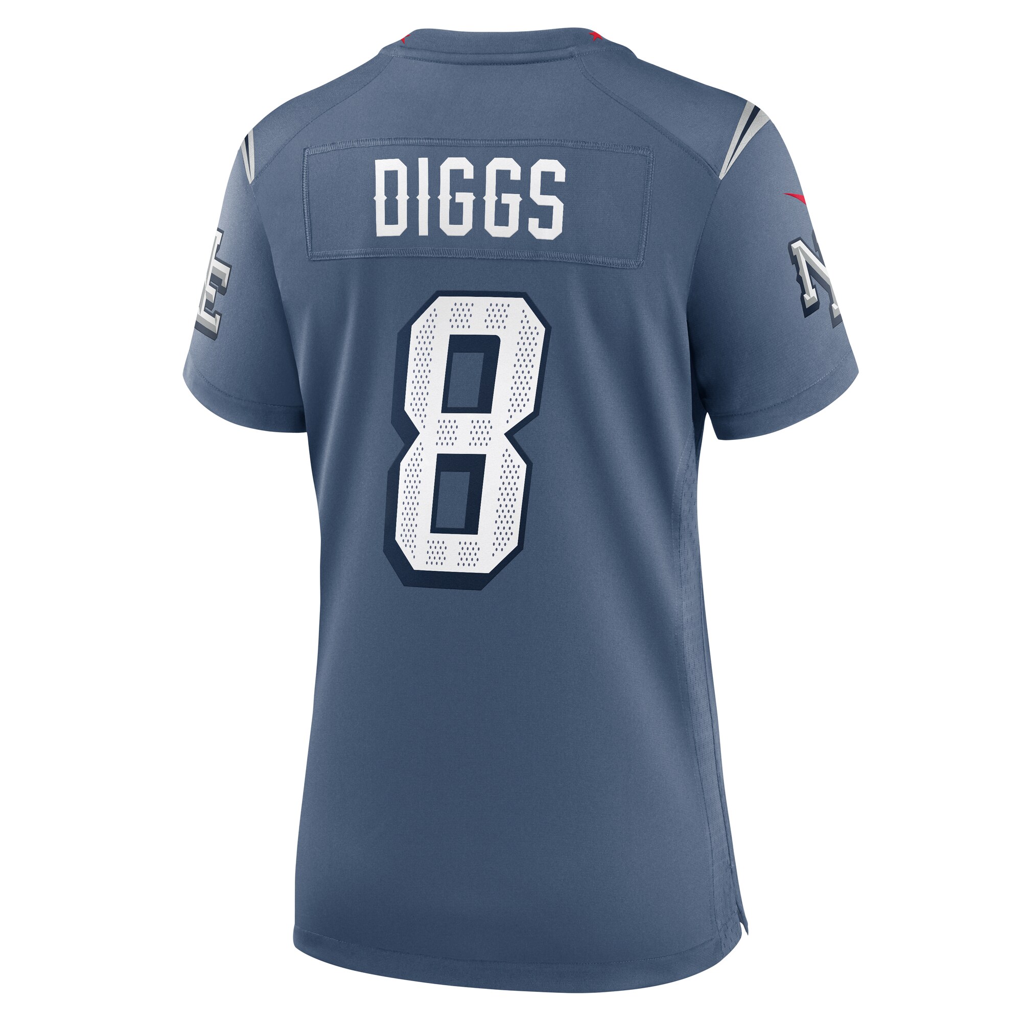 Stefon Diggs New England Patriots Nike Women’s 2025 Rivalries Collection Game Jersey – Storm Blue Clowdercats