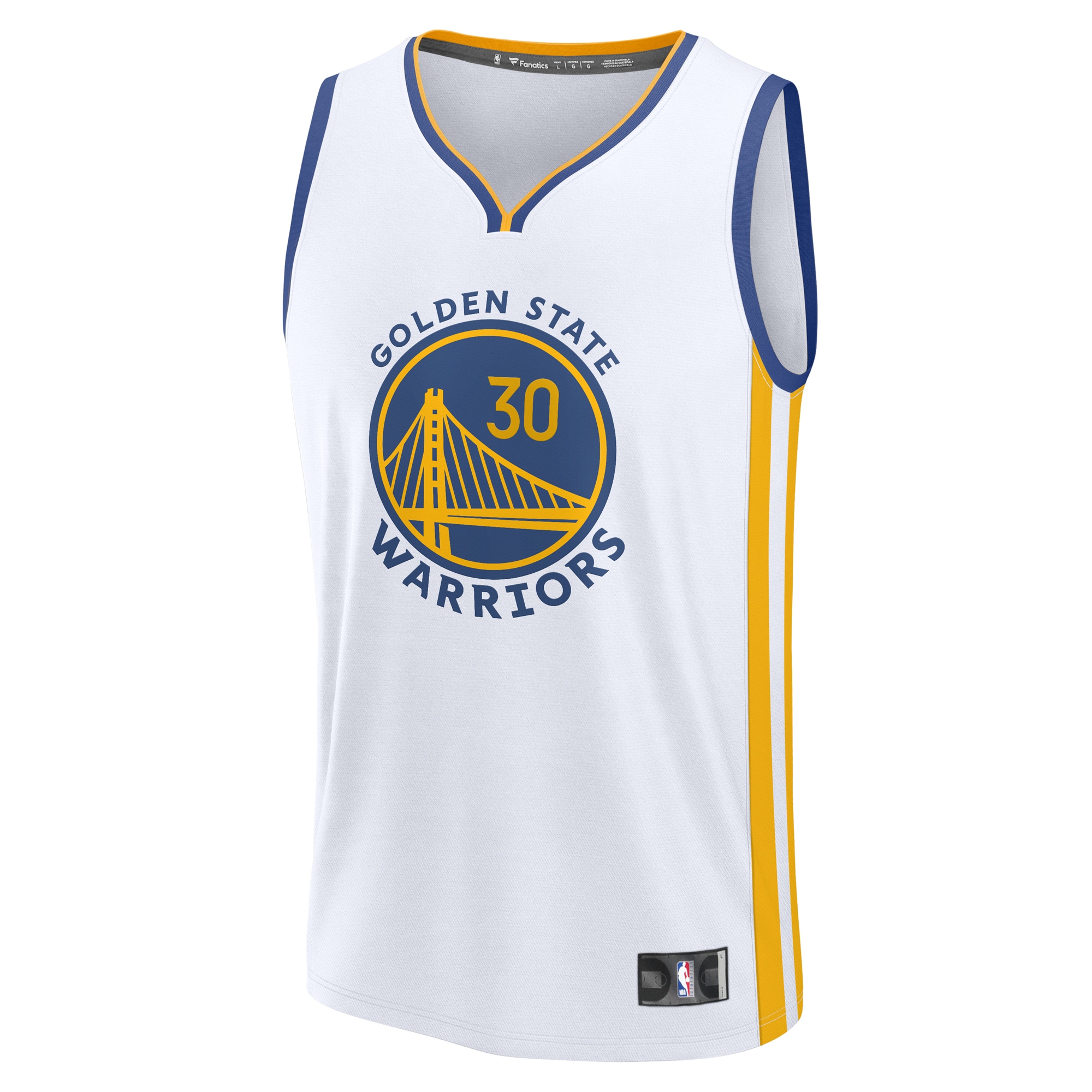 Stephen Curry Golden State Warriors Fanatics Youth Fast Break Replica Jersey – Association Edition – White Clowdercats