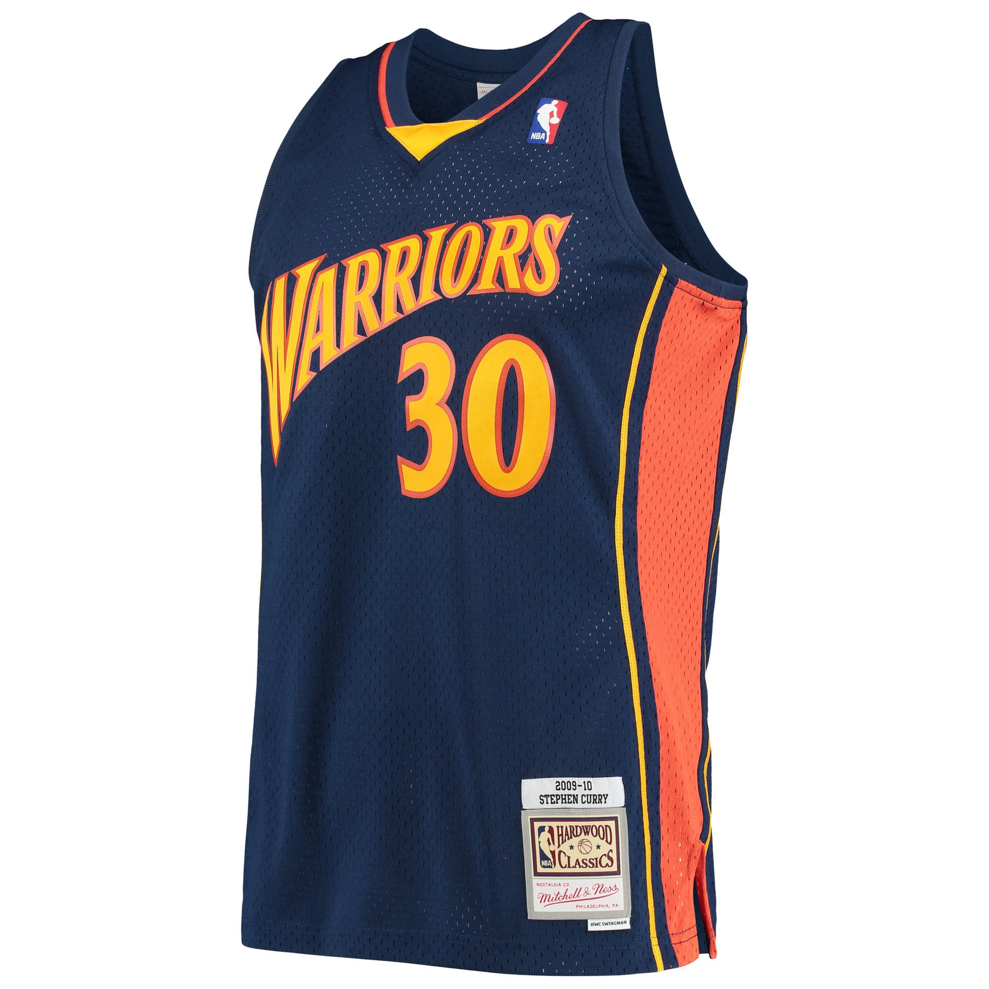 Stephen Curry Golden State Warriors Mitchell & Ness Hardwood Classics Swingman Jersey – Navy Clowdercats