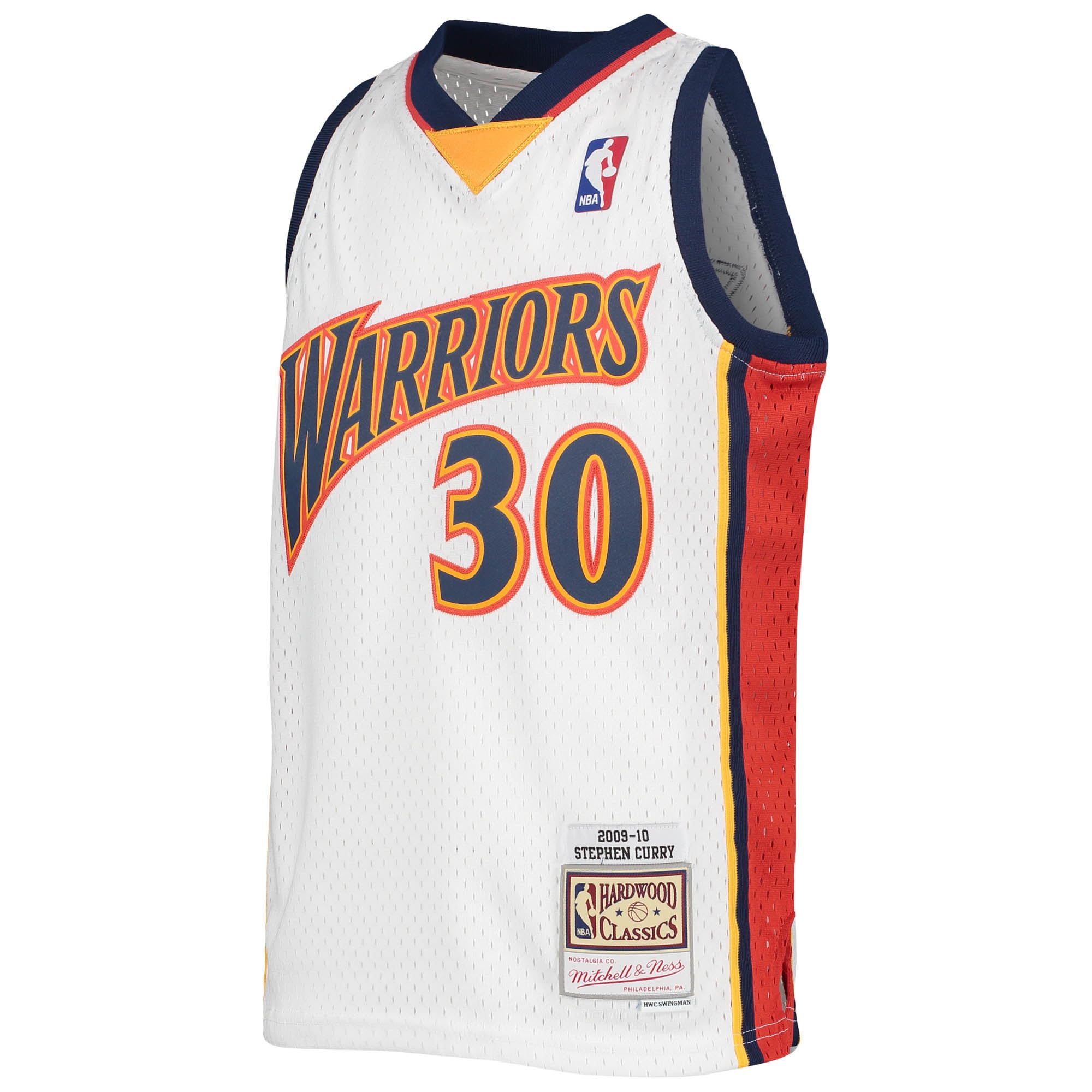 Stephen Curry Golden State Warriors Mitchell & Ness Youth 2009-10 Hardwood Classics Swingman Jersey – White Clowdercats