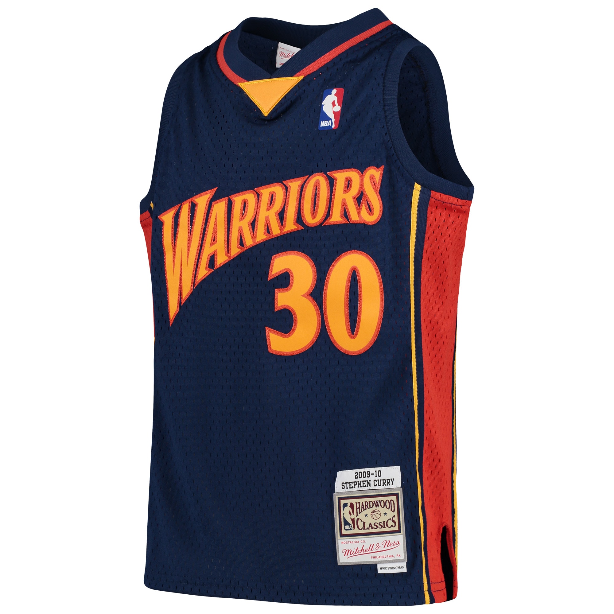 Stephen Curry Golden State Warriors Mitchell & Ness Youth 2009-10 Hardwood Classics Swingman Throwback Jersey – Navy Clowdercats