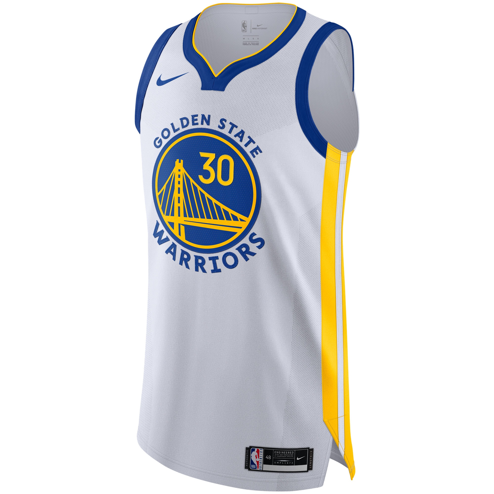 Stephen Curry Golden State Warriors Nike Authentic Jersey – Association Edition – White Clowdercats