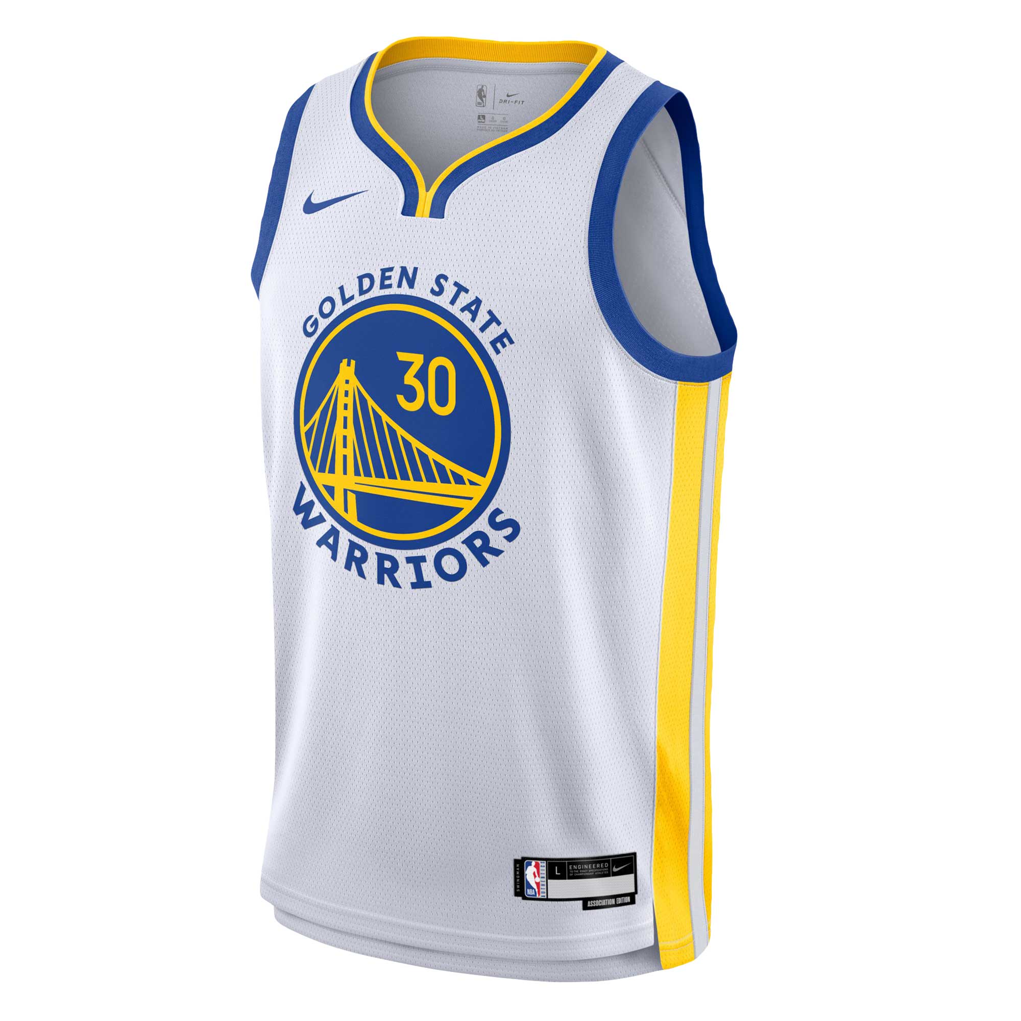 Stephen Curry Golden State Warriors Nike Youth Swingman Jersey – Association Edition – White Clowdercats