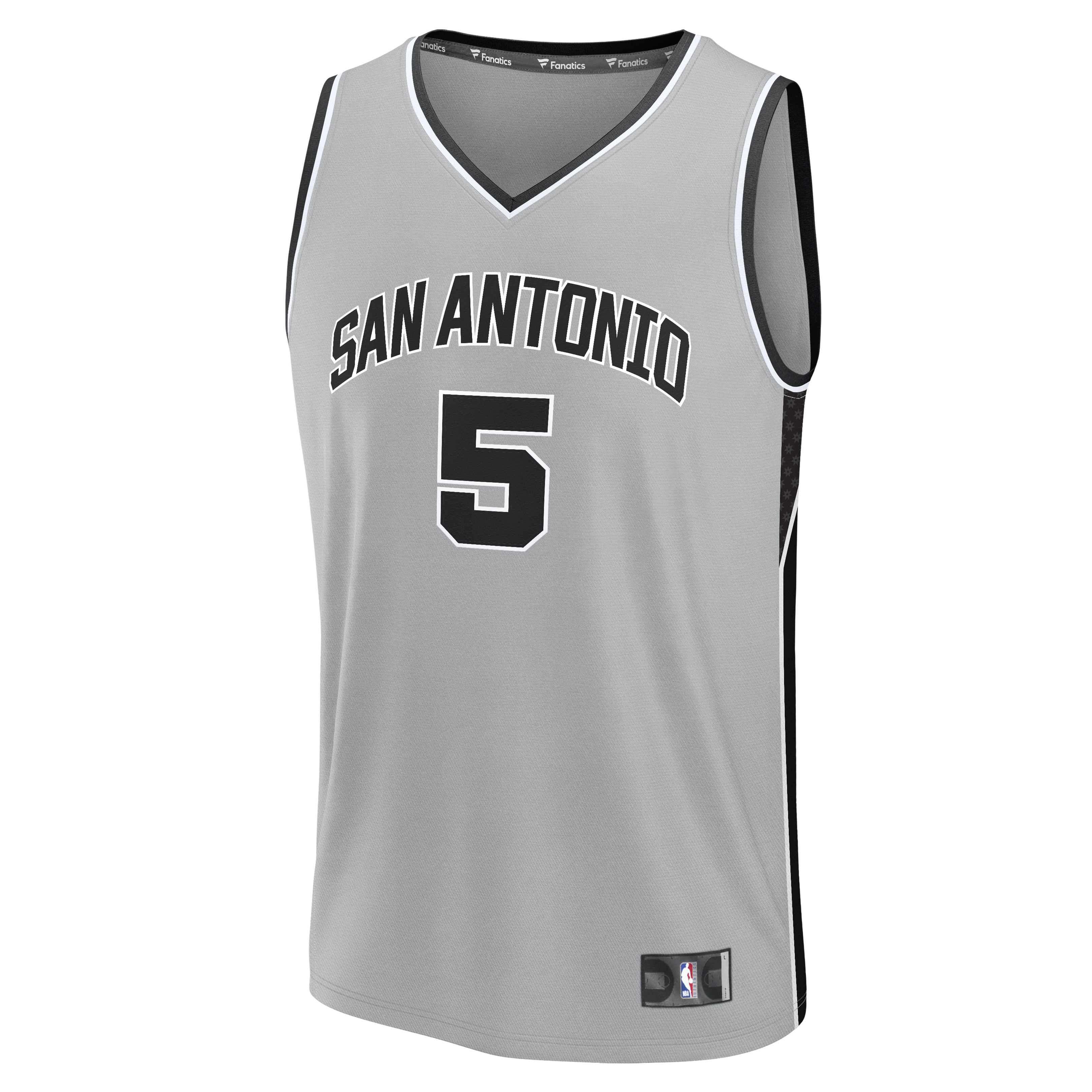 Stephon Castle San Antonio Spurs Fanatics Youth Fast Break Jersey – Statement Edition – Silver Clowdercats