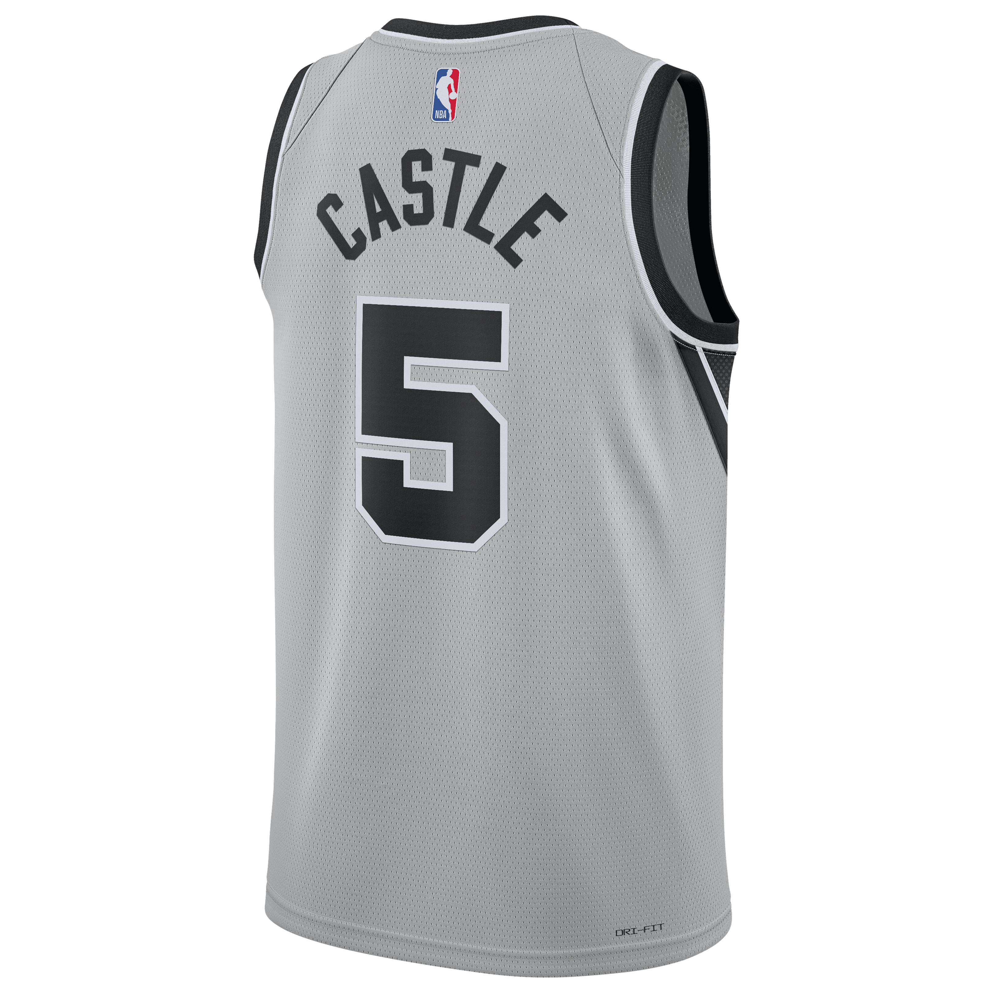 Stephon Castle San Antonio Spurs Jordan Brand Unisex Swingman Jersey – Statement Edition – Silver Clowdercats