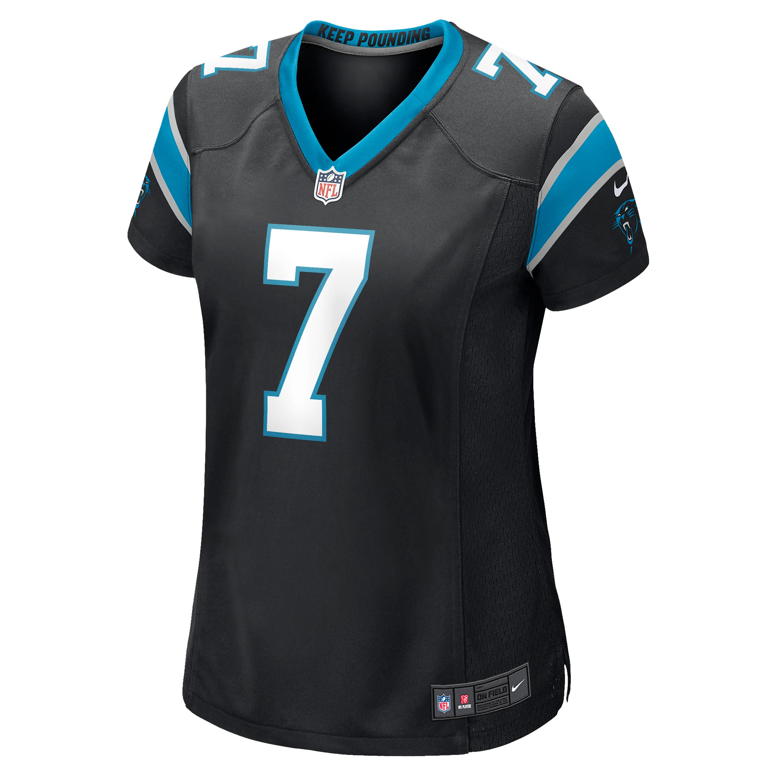 Steve Beuerlein Carolina Panthers Nike Women’s Retired Player Jersey – Black Clowdercats