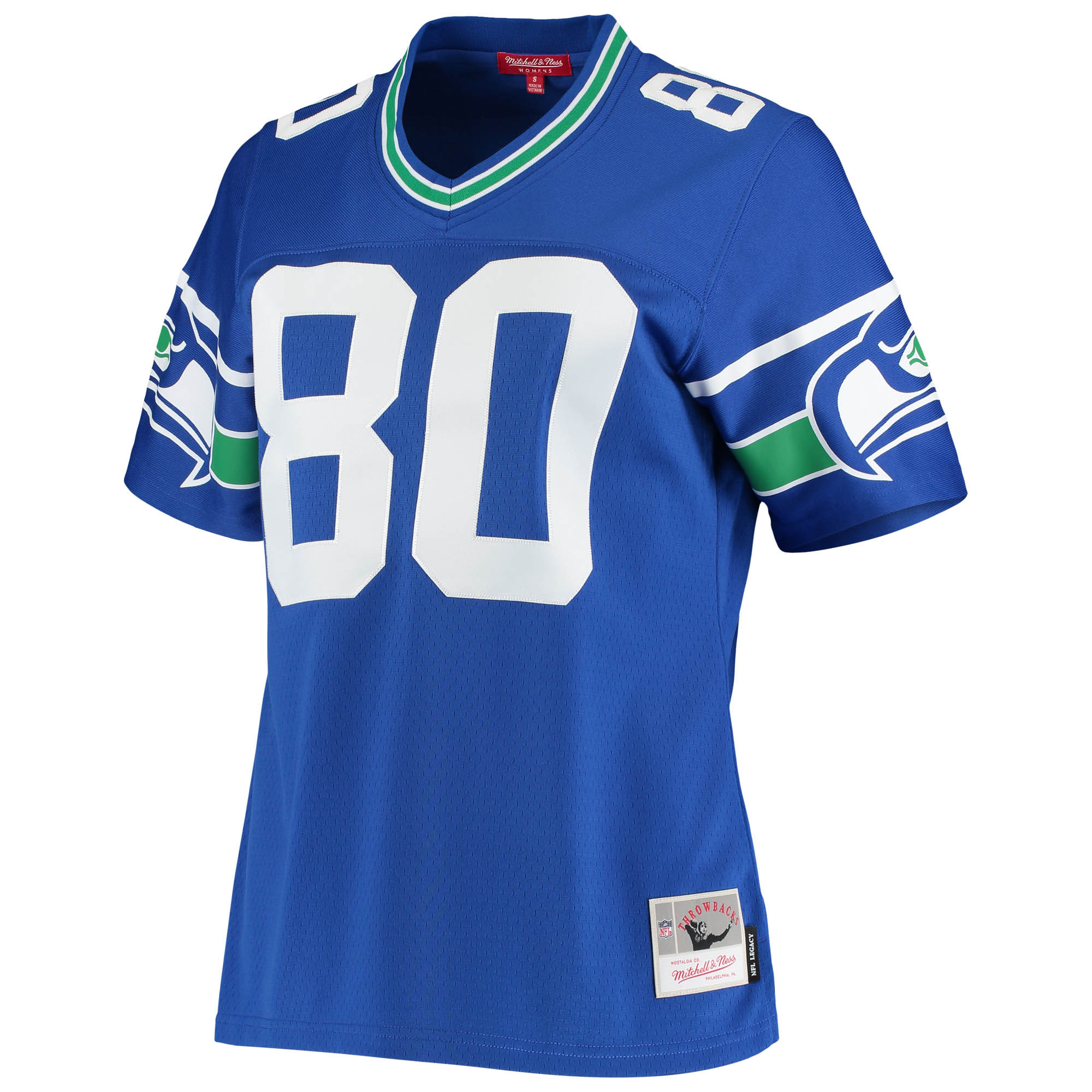 Steve Largent Seattle Seahawks Mitchell & Ness Women’s 1985 Legacy Replica Jersey – Royal Clowdercats