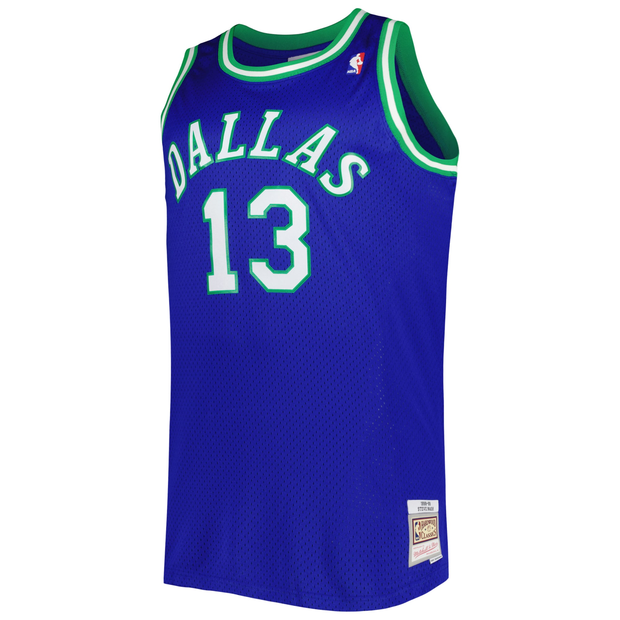 Steve Nash Dallas Mavericks Mitchell & Ness Big & Tall Hardwood Classics 1998/99 Swingman Jersey – Blue Clowdercats