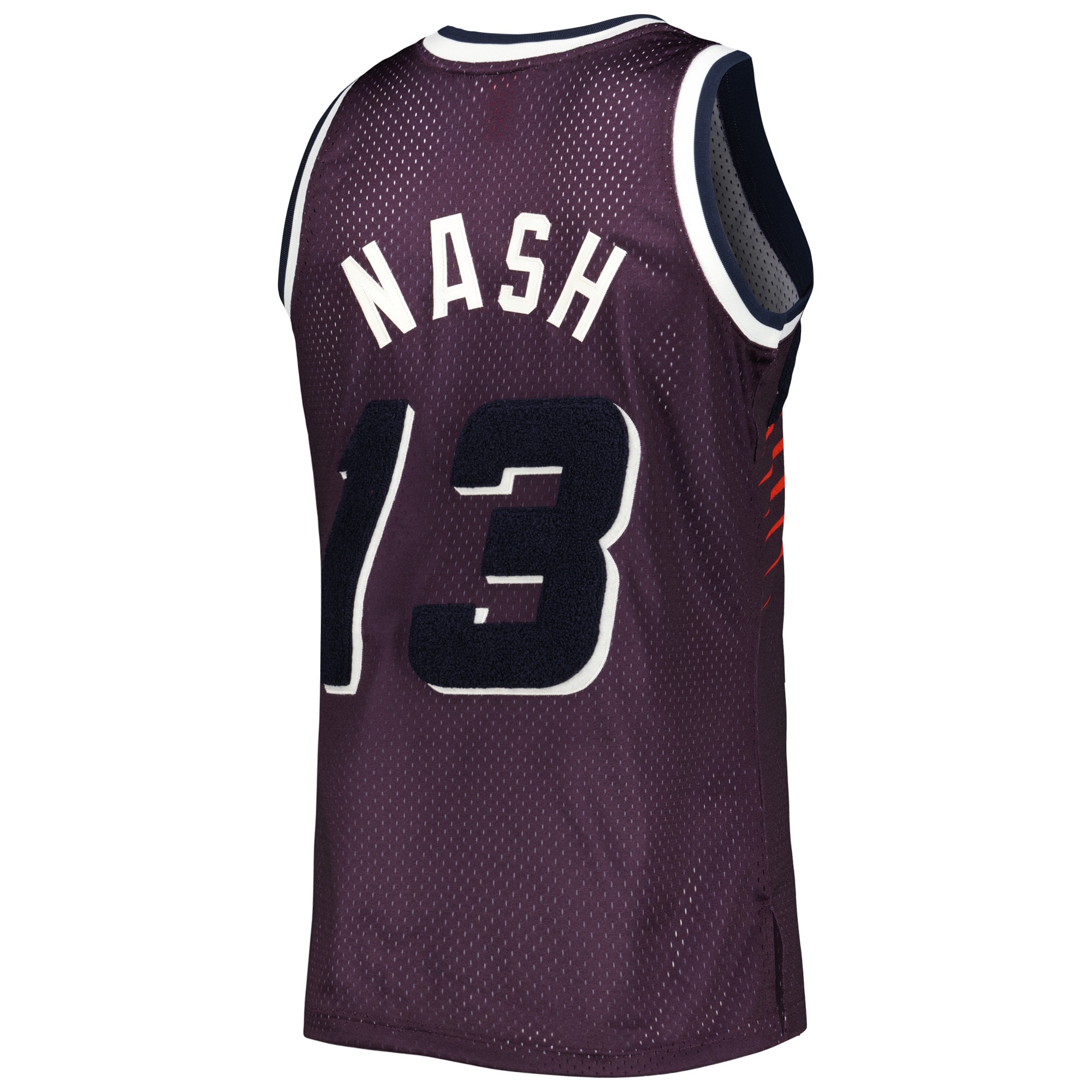 Steve Nash Phoenix Suns Mitchell & Ness 1996/97 Hardwood Classics Off-Court Swingman Jersey – Purple Clowdercats
