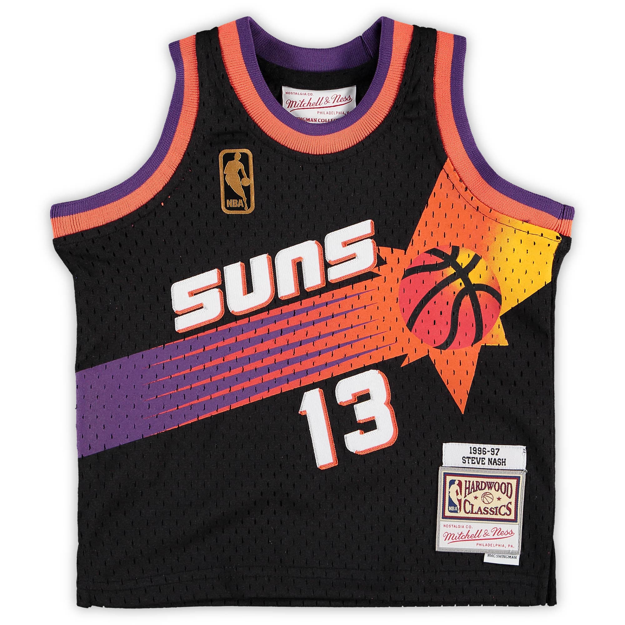 Steve Nash Phoenix Suns Mitchell & Ness Infant 1996/97 Hardwood Classics Retired Player Jersey – Black Clowdercats