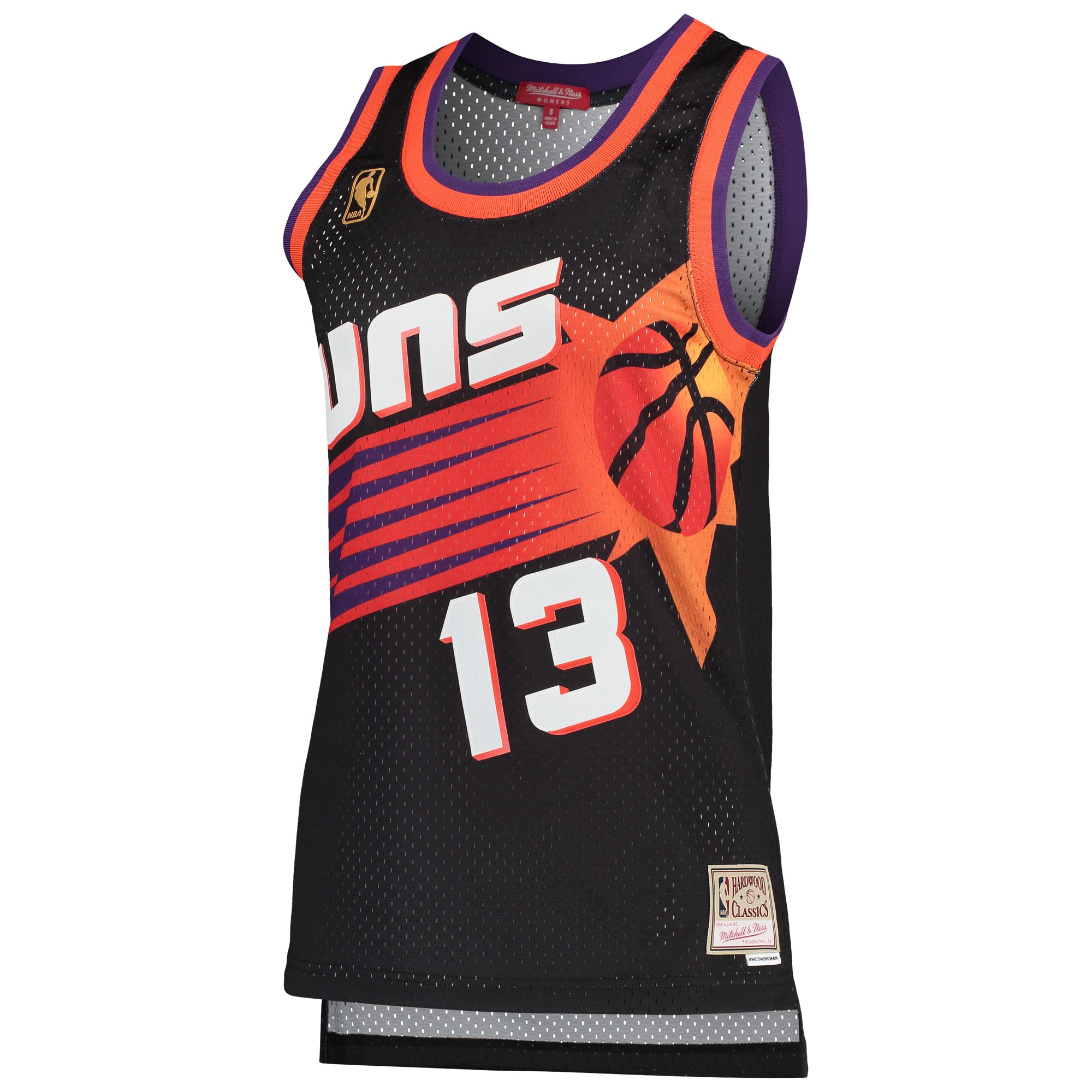 Steve Nash Phoenix Suns Mitchell & Ness Women’s Hardwood Classics Swingman Jersey – Black Clowdercats