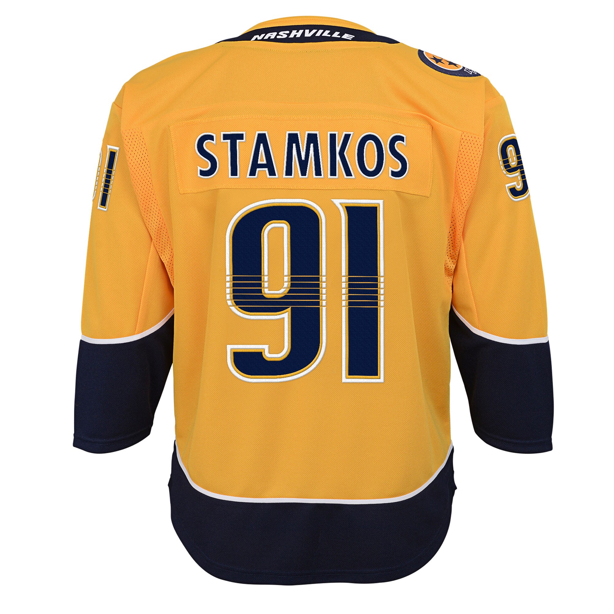 Steven Stamkos Nashville Predators Youth Home Premier Player Jersey – Gold Clowdercats
