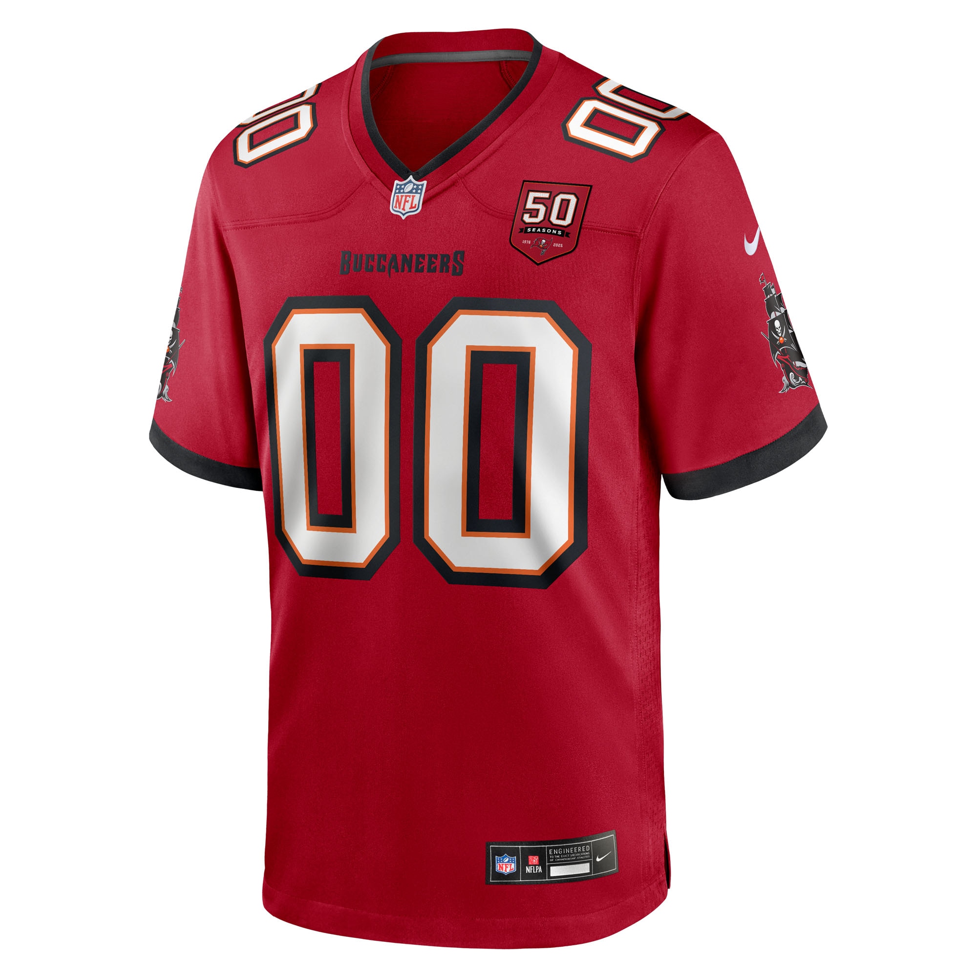 Tampa Bay Buccaneers Nike 50th Season Custom Game Jersey – Red Clowdercats