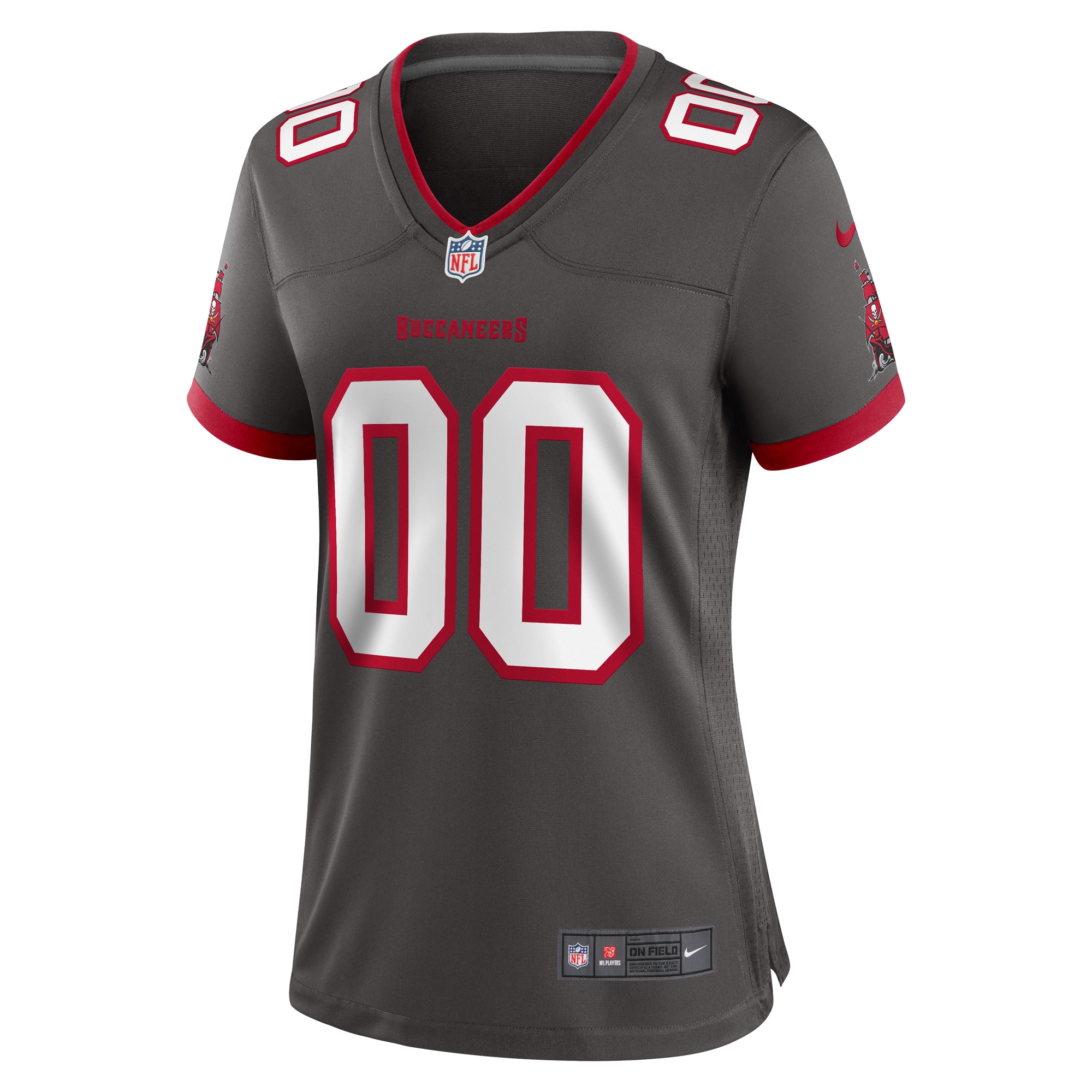 Tampa Bay Buccaneers Nike Women’s Alternate Custom Game Jersey – Pewter Clowdercats
