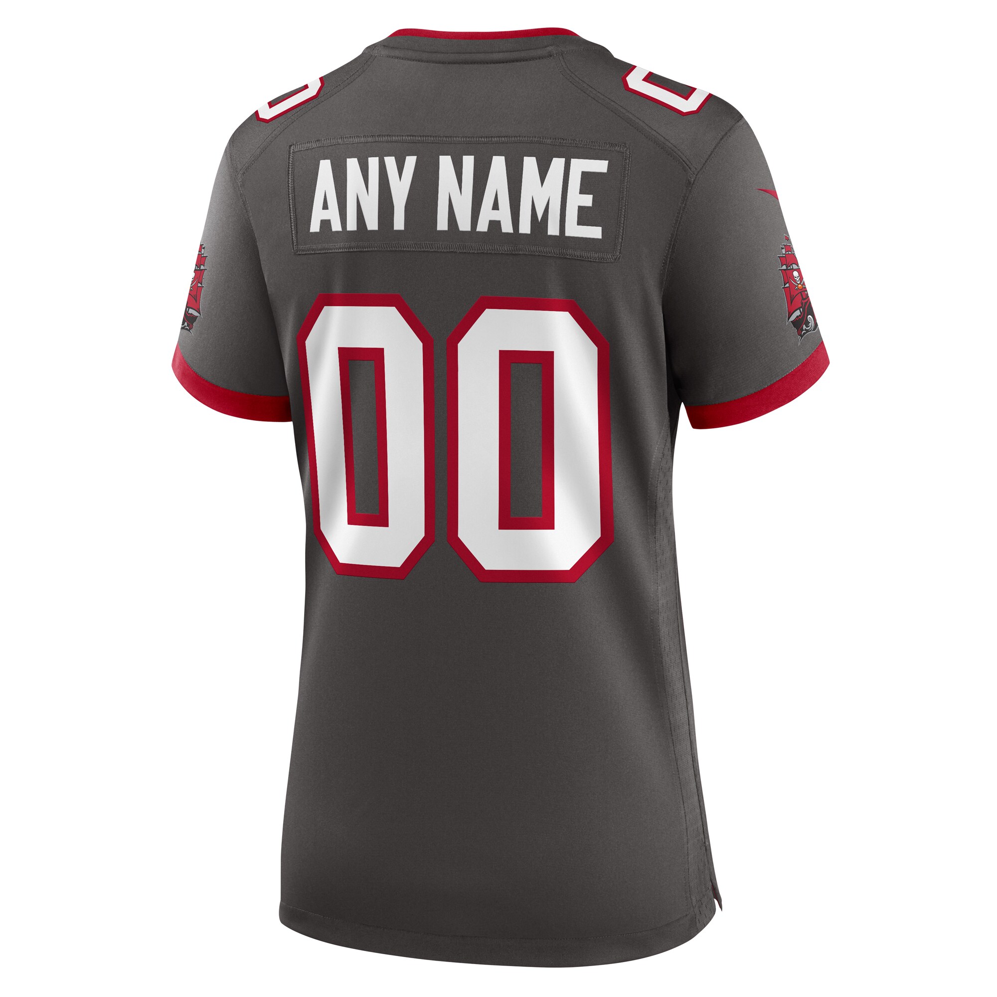 Tampa Bay Buccaneers Nike Women’s Alternate Custom Game Jersey – Pewter Clowdercats