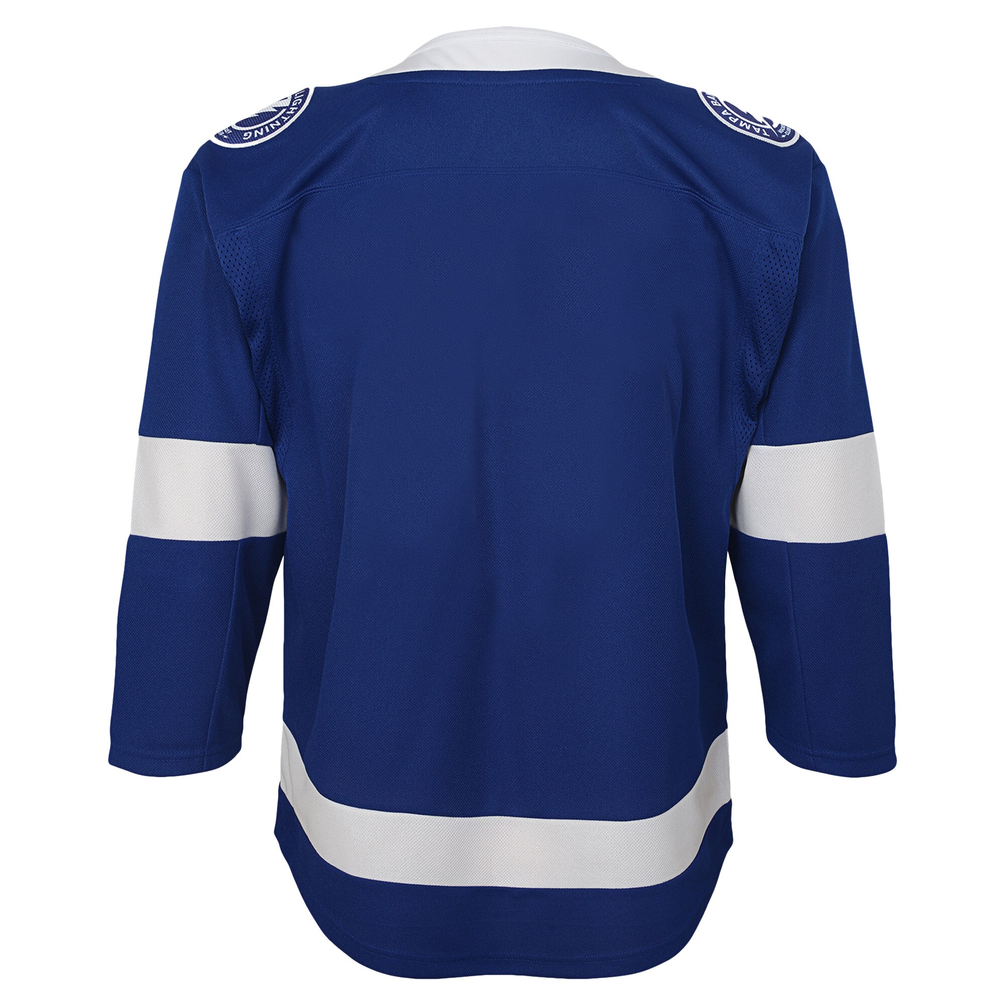 Tampa Bay Lightning Youth Home Blank Premier Jersey – Blue Clowdercats
