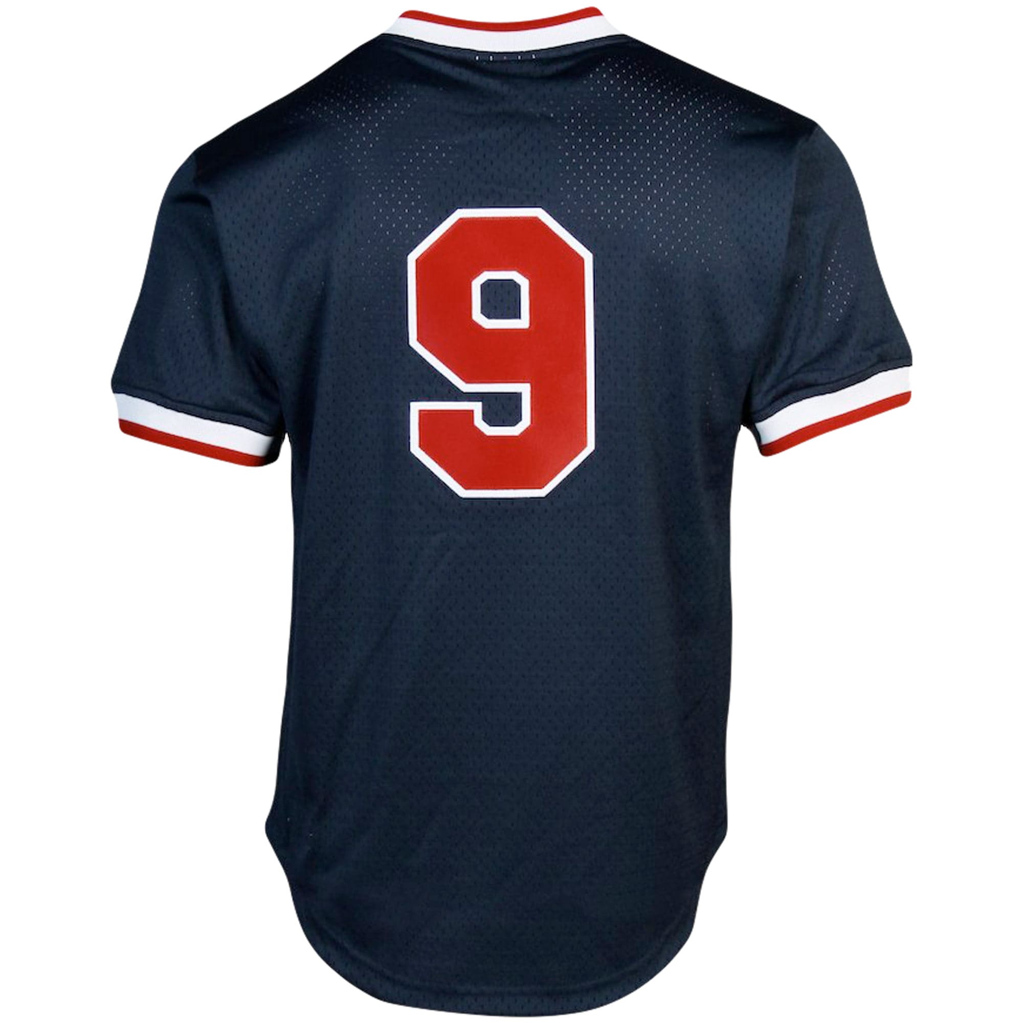 Ted Williams Boston Red Sox Mitchell & Ness Cooperstown Collection Big & Tall Mesh Batting Practice Jersey – Navy