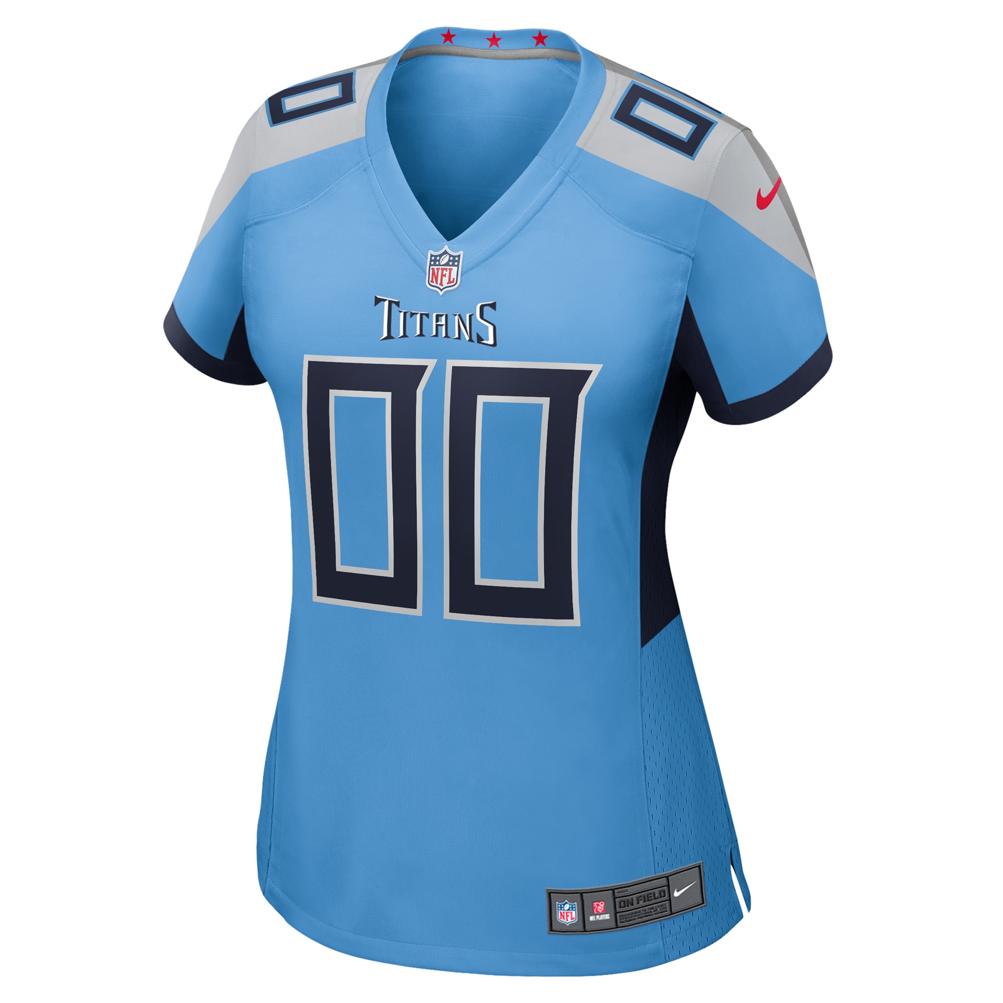Tennessee Titans Nike Women’s Alternate Custom Game Jersey – Light Blue Clowdercats