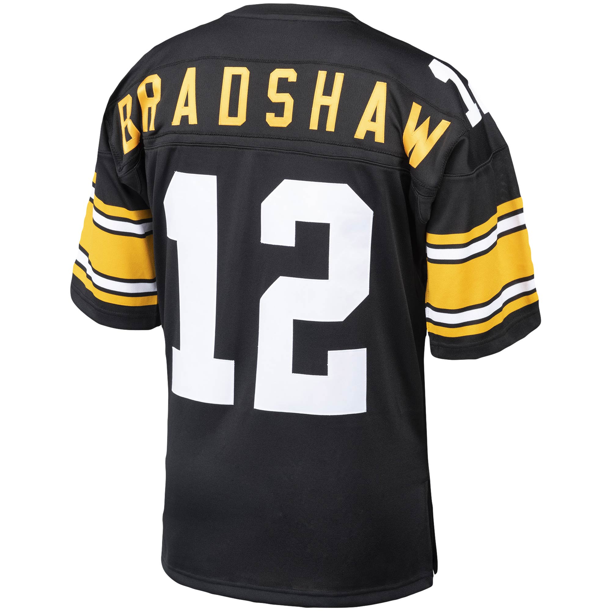 Terry Bradshaw Pittsburgh Steelers Mitchell & Ness Authentic Throwback Retired Player Jersey – Black Clowdercats