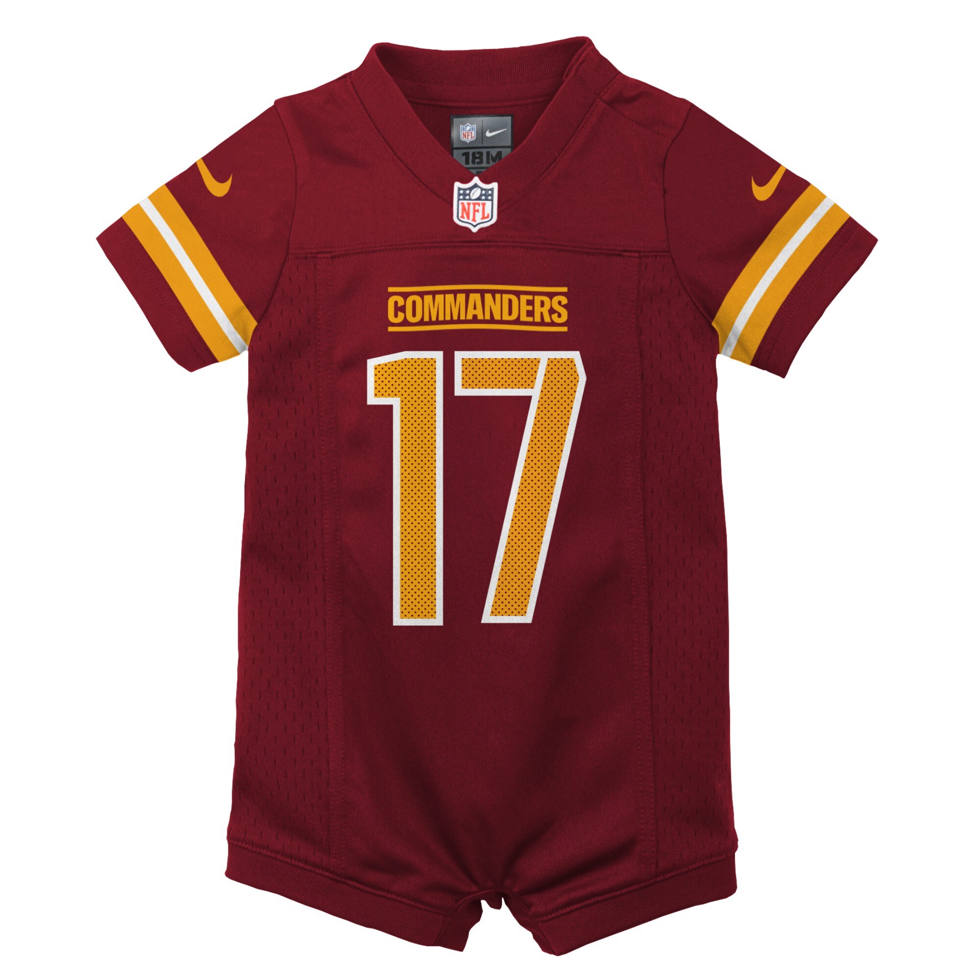 Terry McLaurin Washington Commanders Nike Newborn & Infant Game Romper Jersey – Burgundy Clowdercats